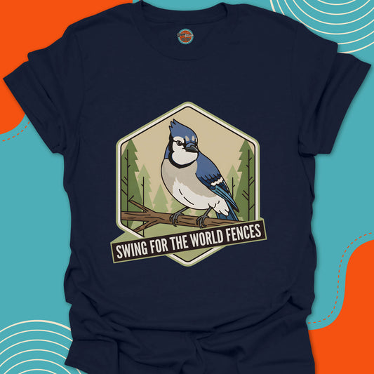 FOREST BLUE JAY Swing for the World Fences - Tee