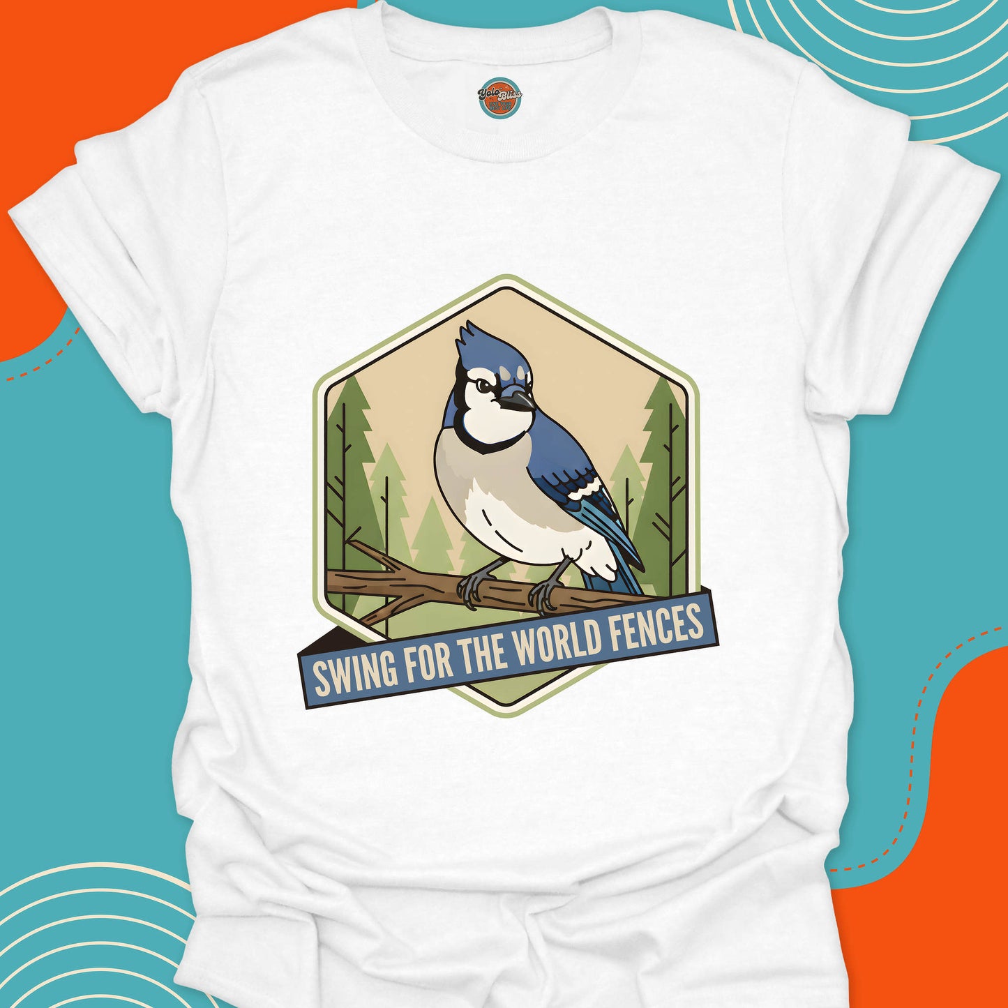 FOREST BLUE JAY Swing for the World Fences - Tee