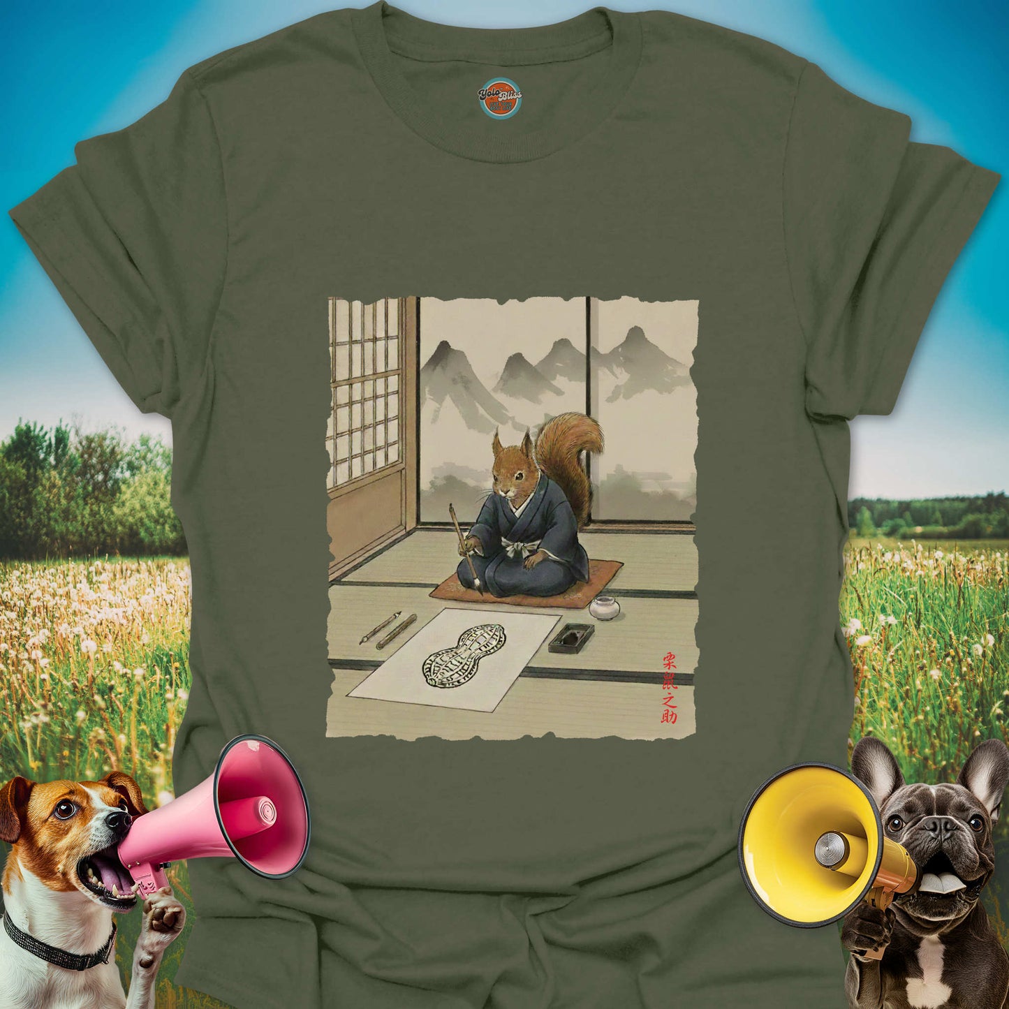 Calligrapher Squirrel - Tee