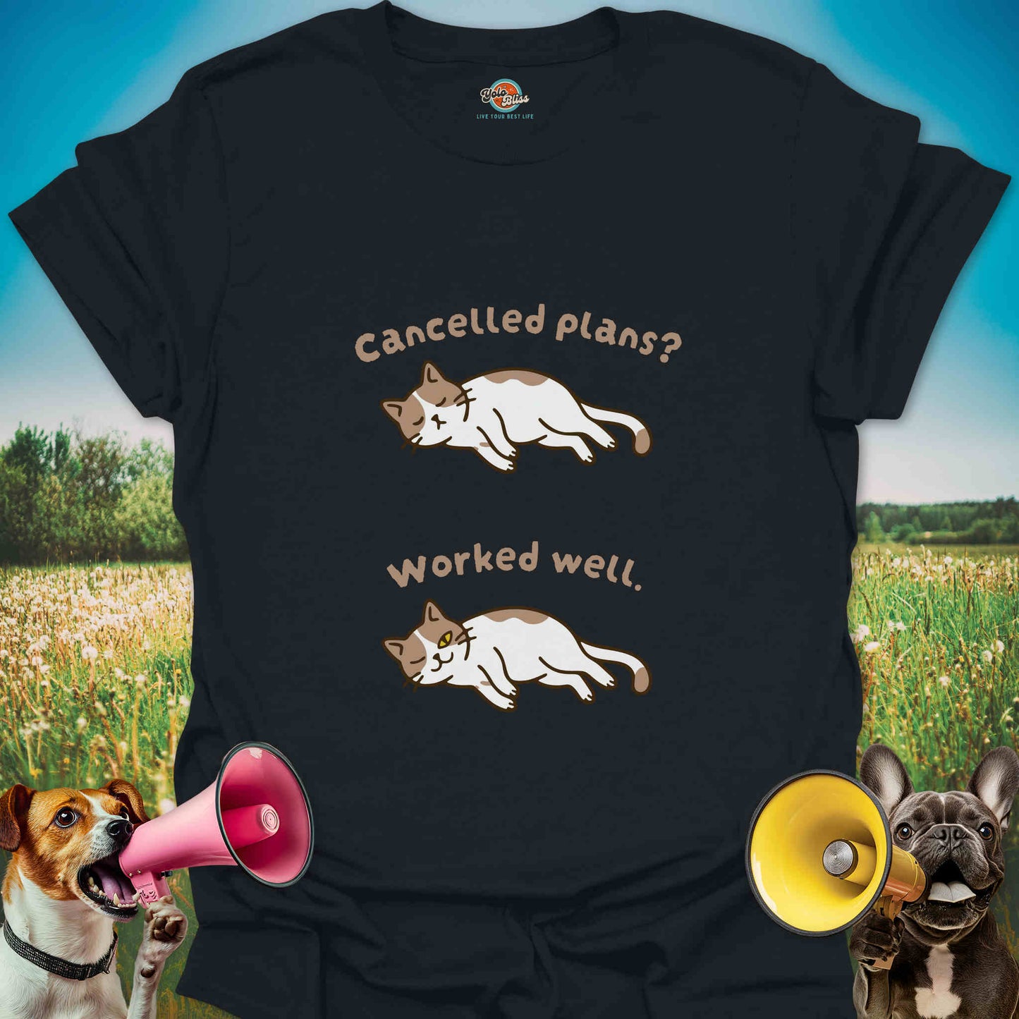 Cancelled Plans? Worked Well. - Funny Cat Lover Tee