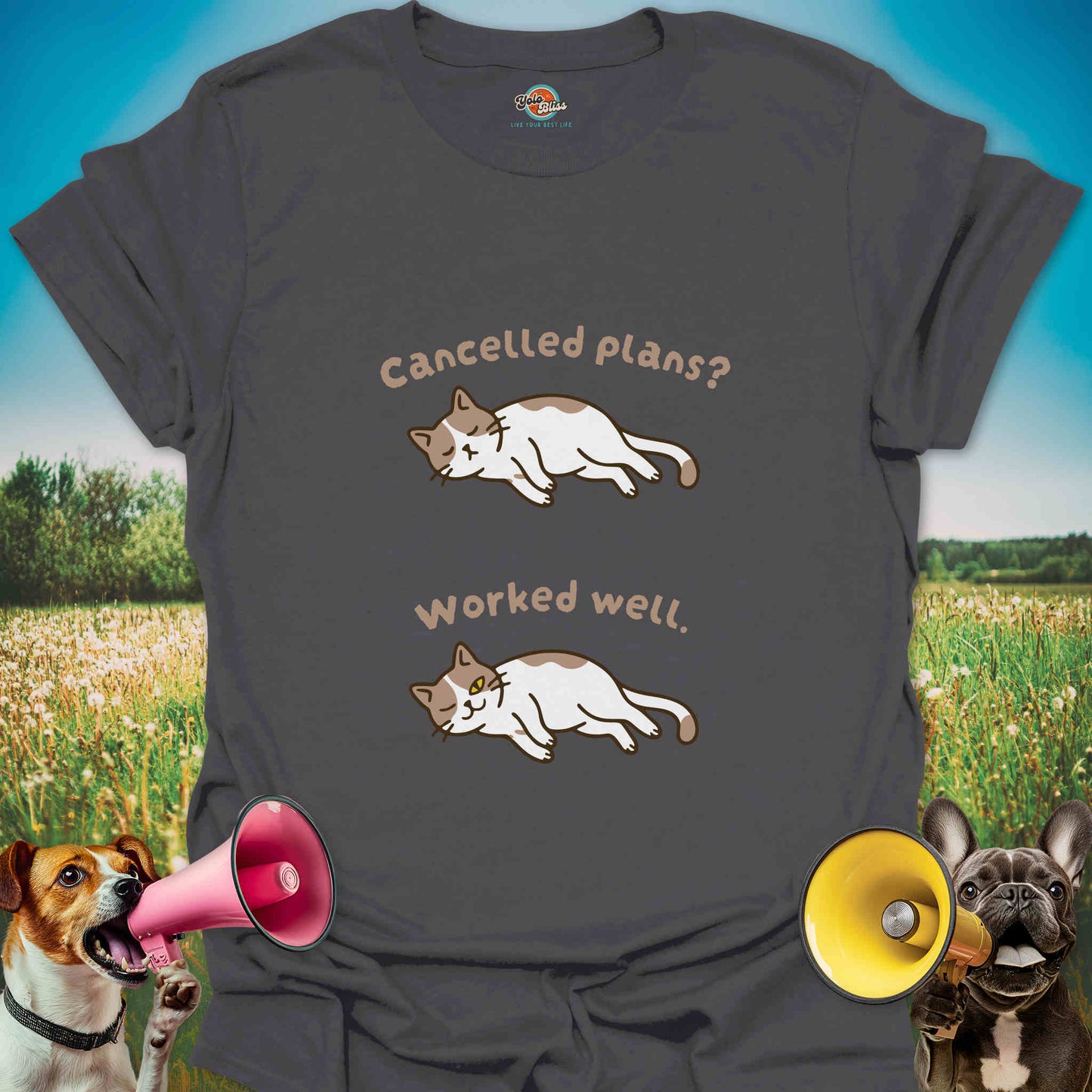 Cancelled Plans? Worked Well. - Funny Cat Lover Tee