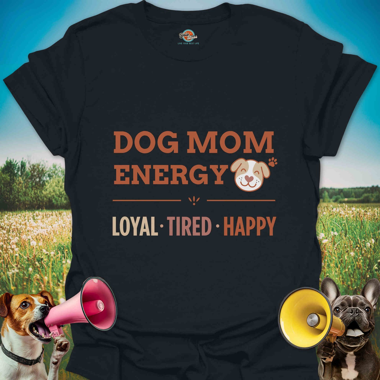 Dog Mom Energy Tired - Tee