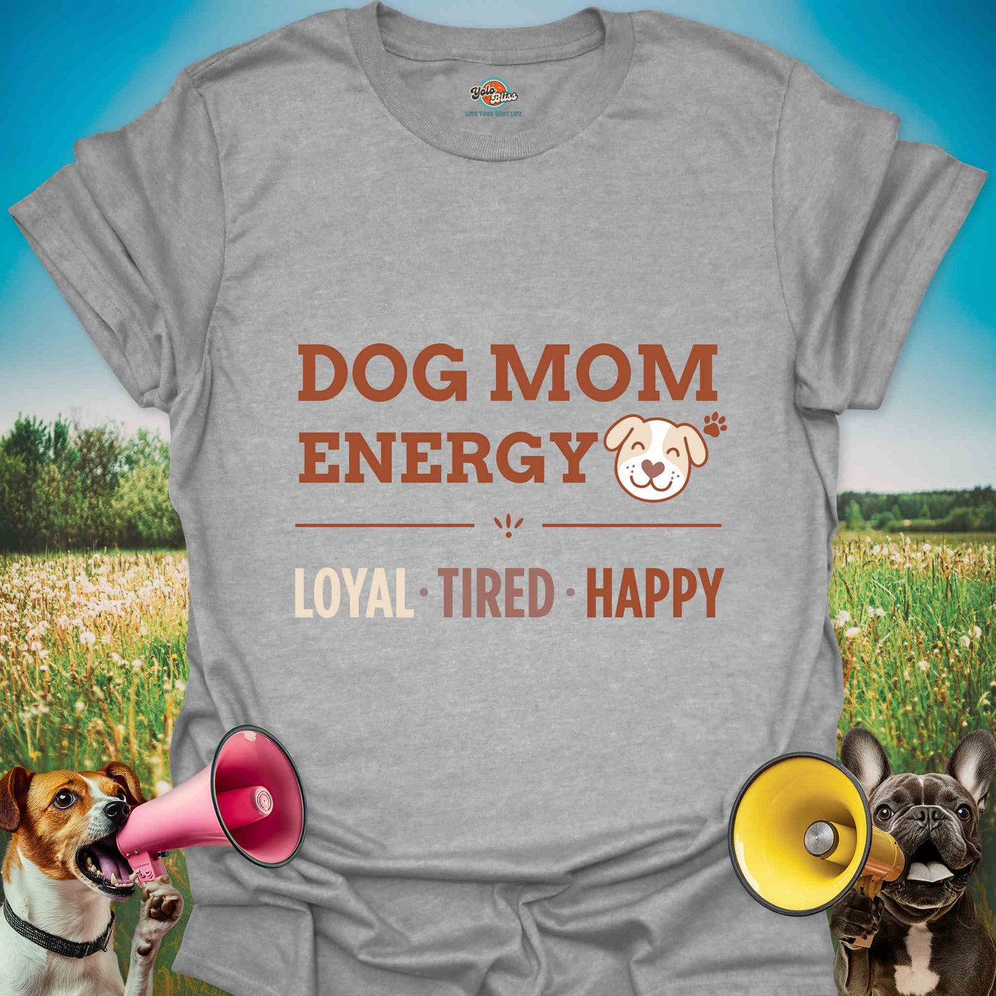 Dog Mom Energy Tired - Tee