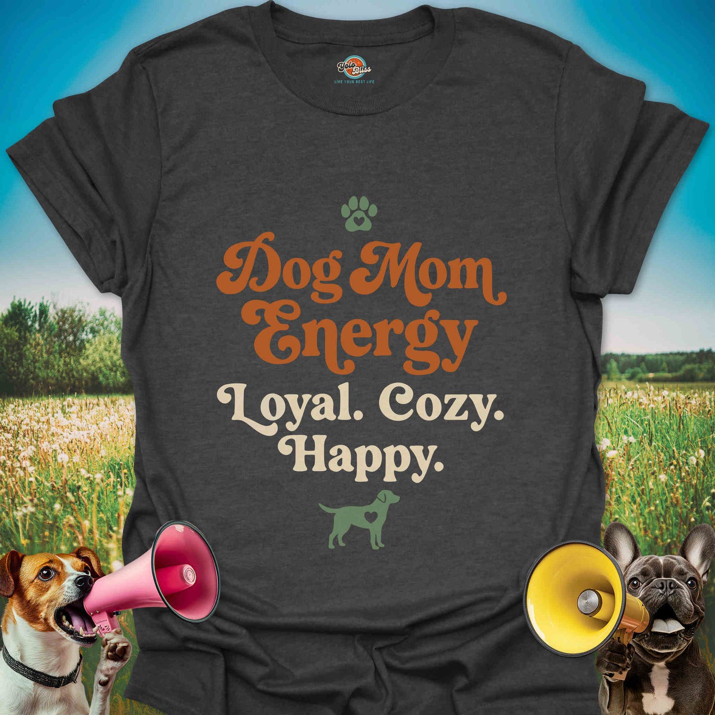 Dog Mom Energy Cozy - Tee