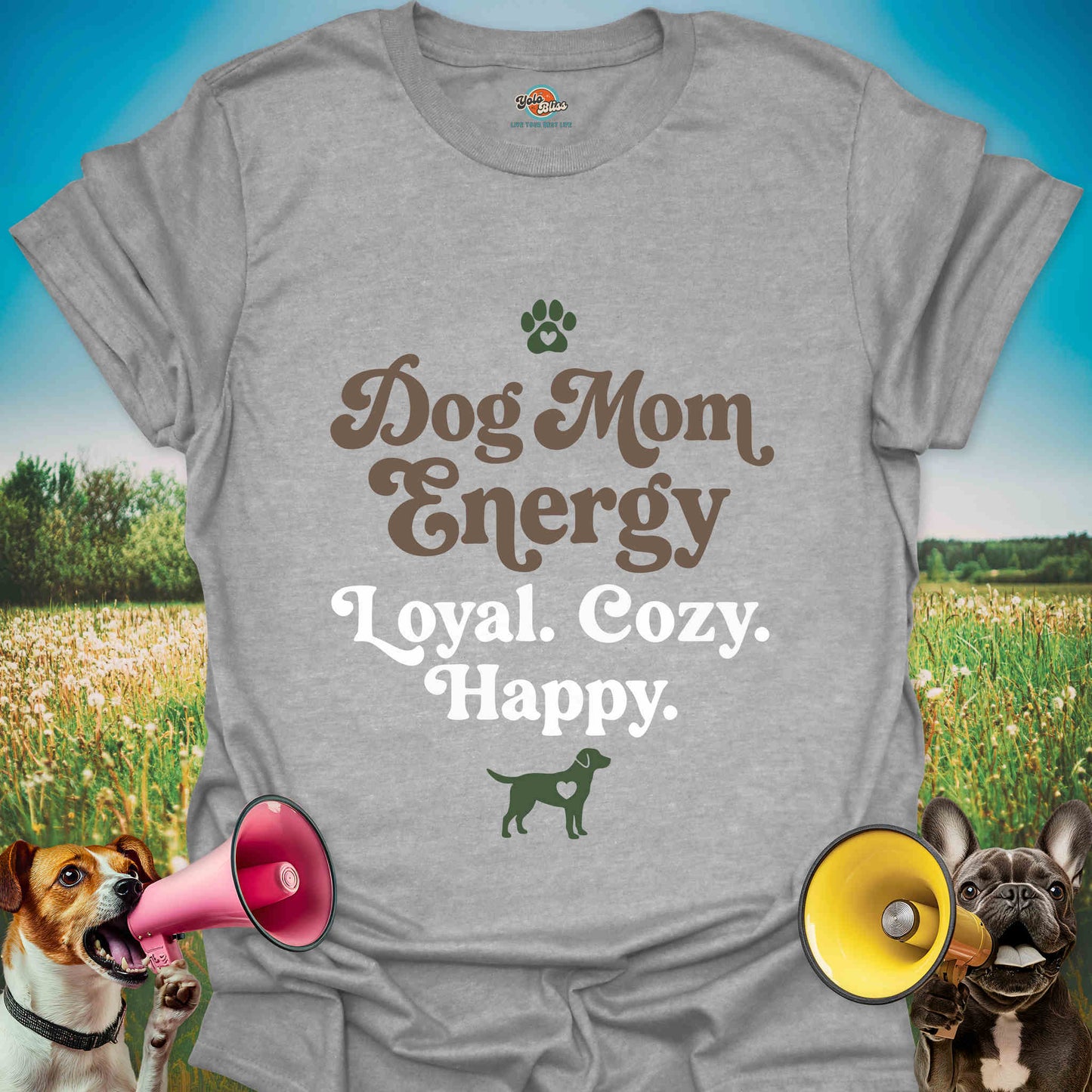 Dog Mom Energy Cozy - Tee