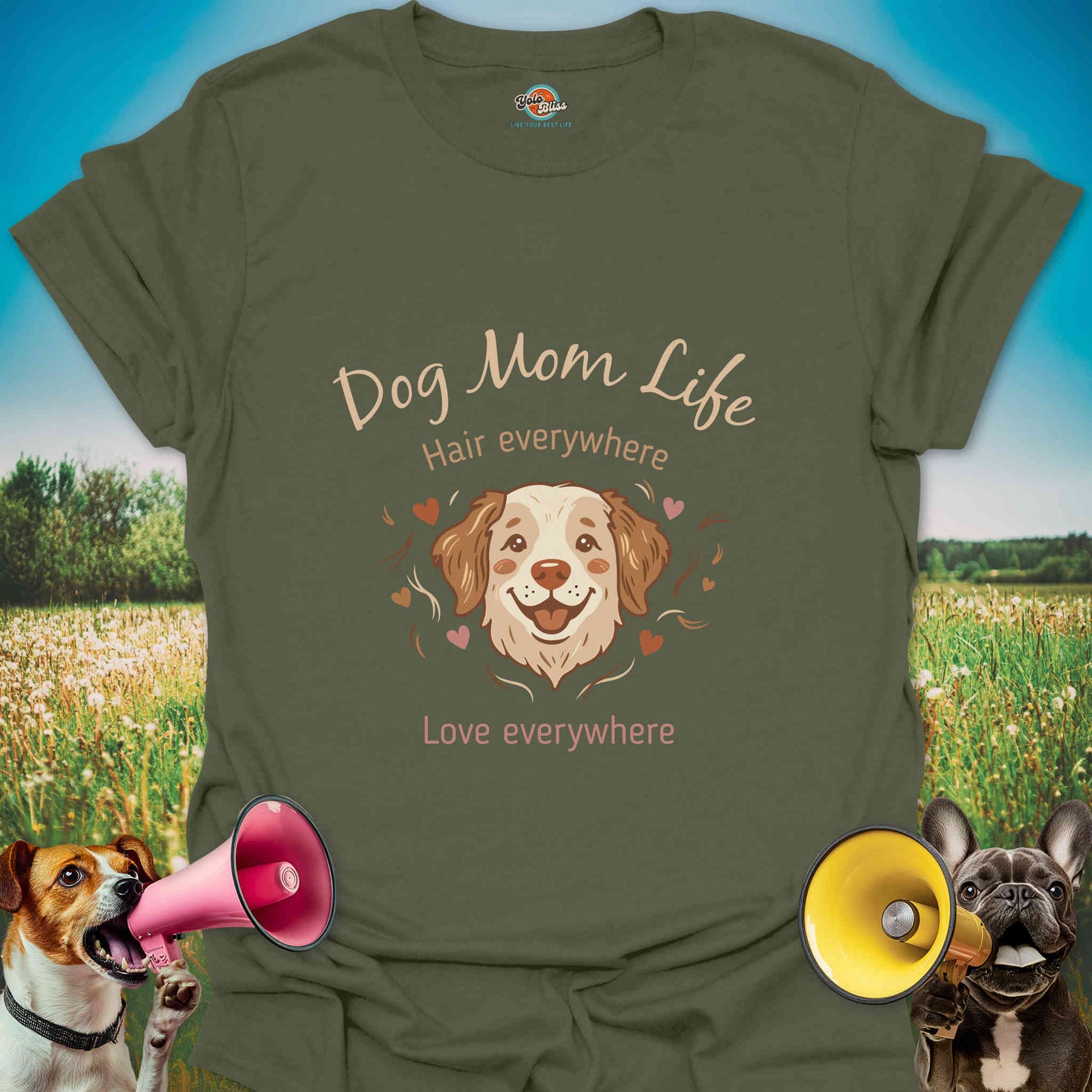 Dog Mom Life: Fur & Love Everywhere - Tee