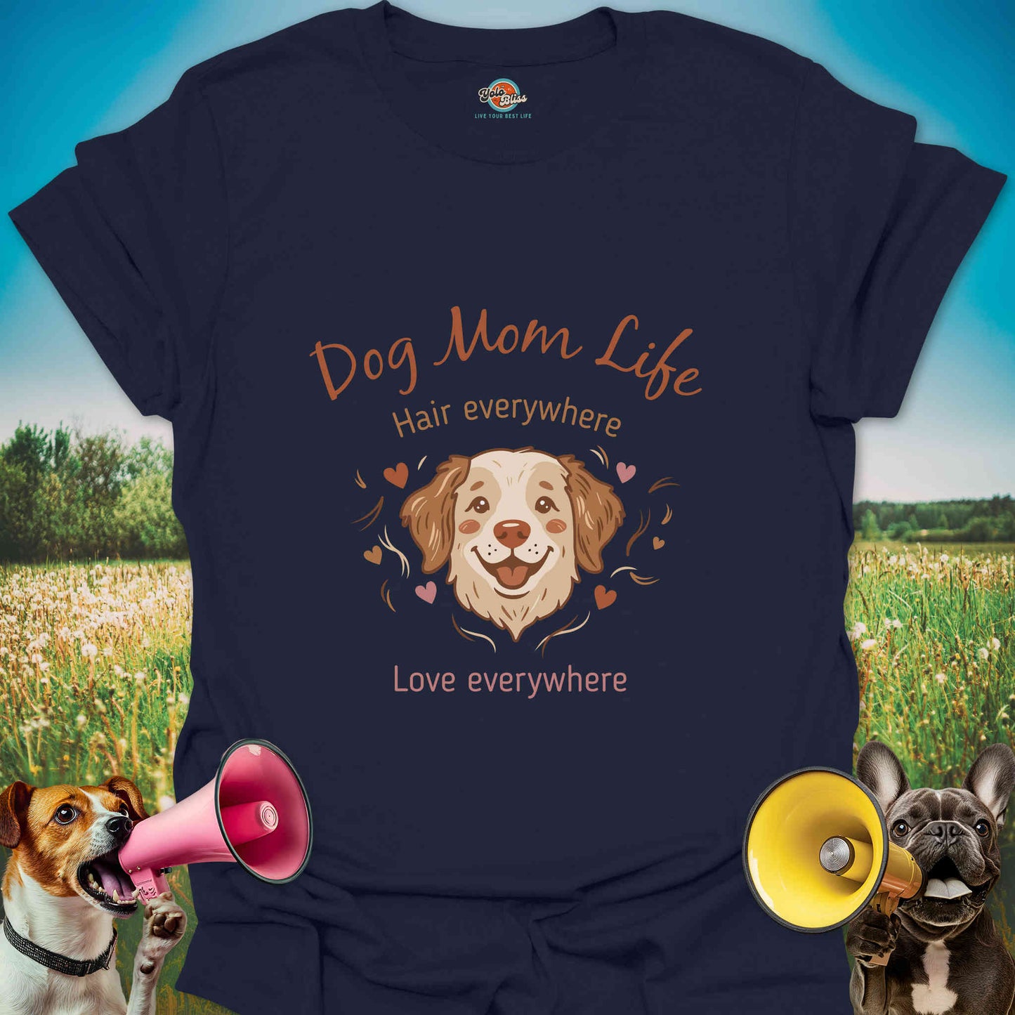 Dog Mom Life: Fur & Love Everywhere - Tee