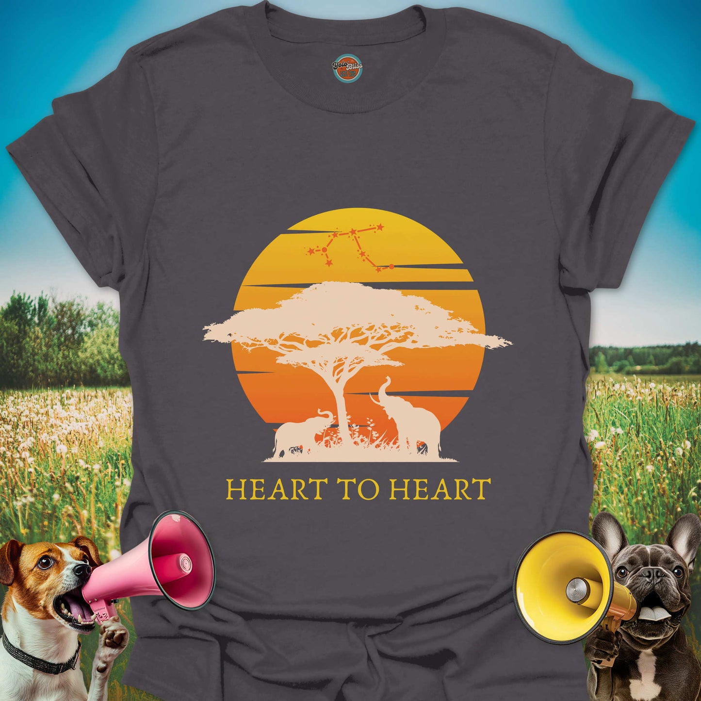 Heart to Heart Elephant - Tee