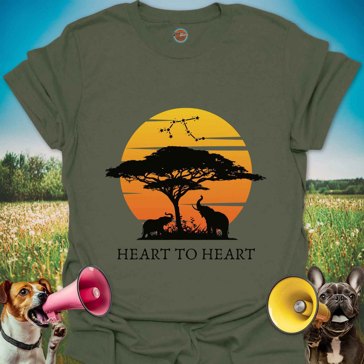 Heart to Heart Elephant - Tee