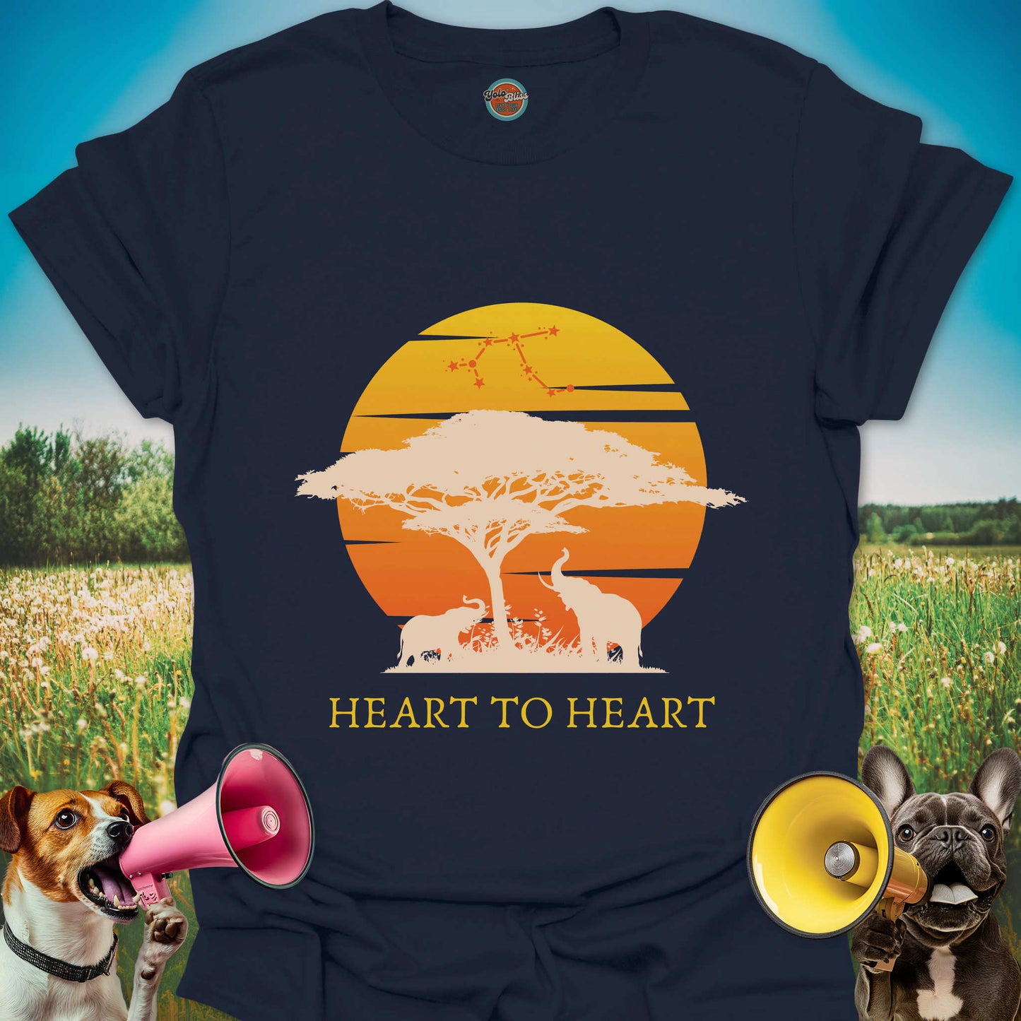 Heart to Heart Elephant - Tee