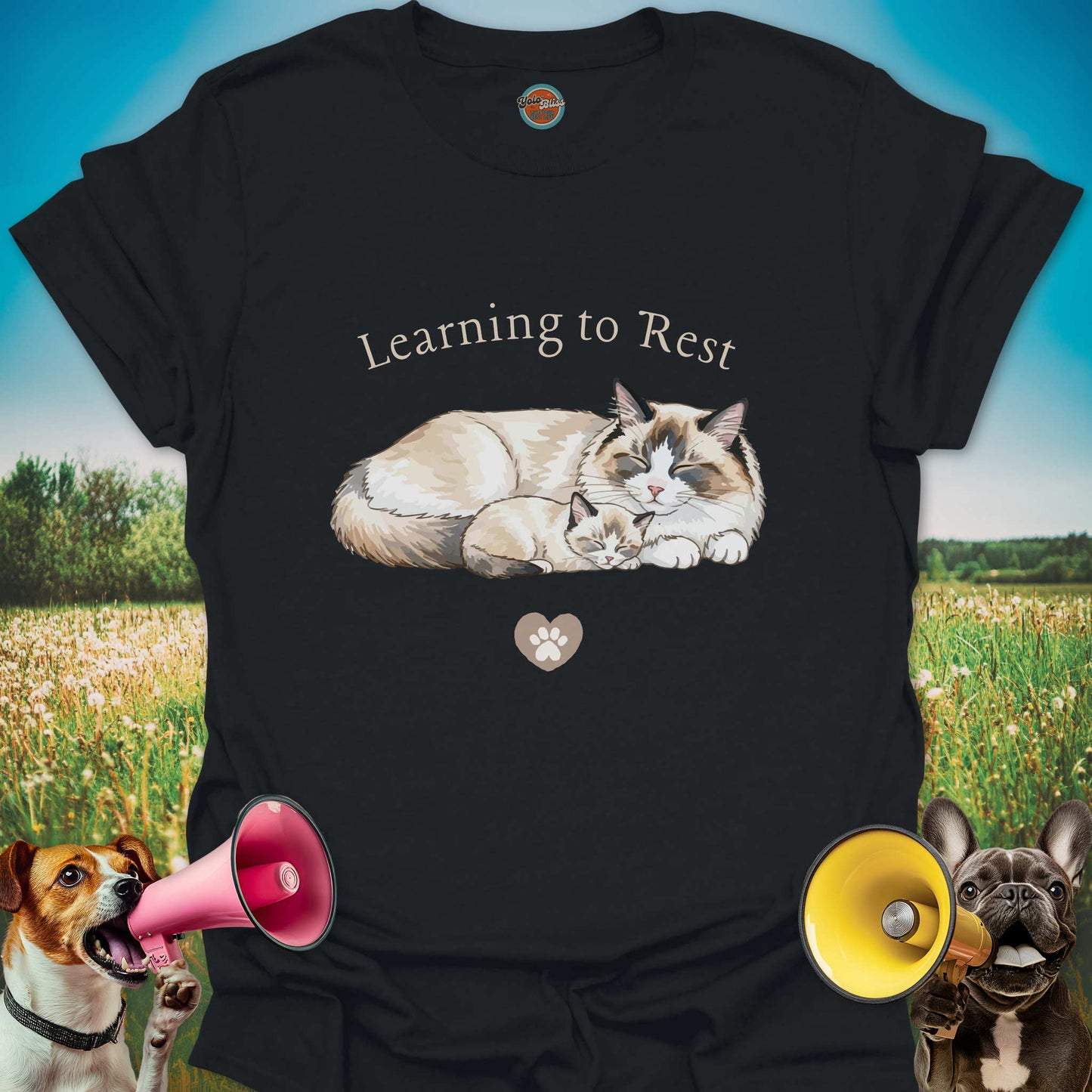 Learning to Rest Cat - Tee