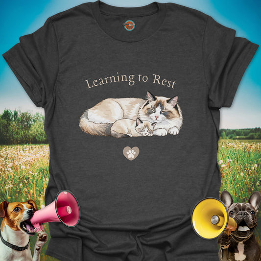 Learning to Rest Cat - Tee