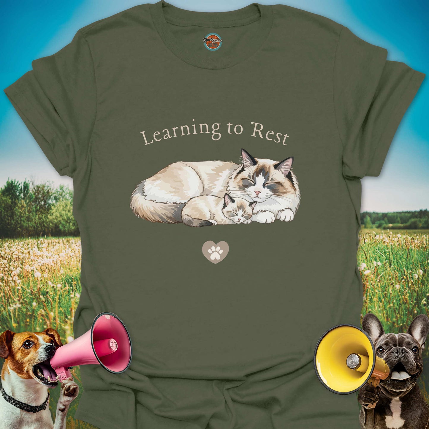 Learning to Rest Cat - Tee