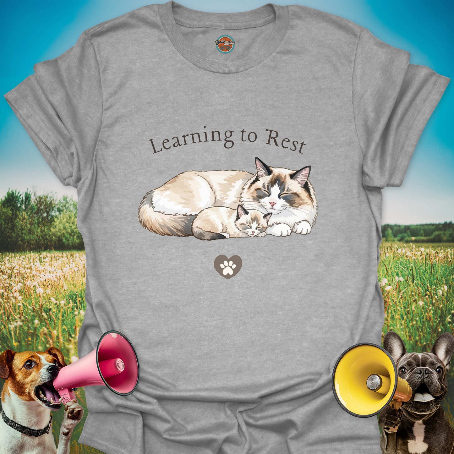 Learning to Rest Cat - Tee