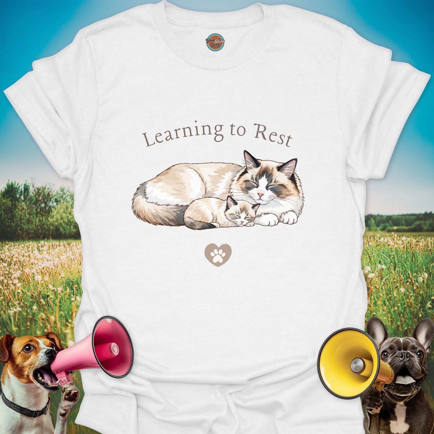 Learning to Rest Cat - Tee