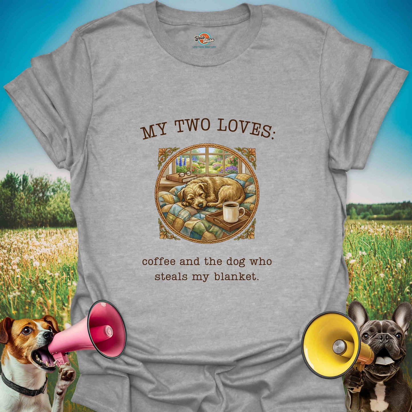 My Two Loves: Coffee and the Dog - Tee