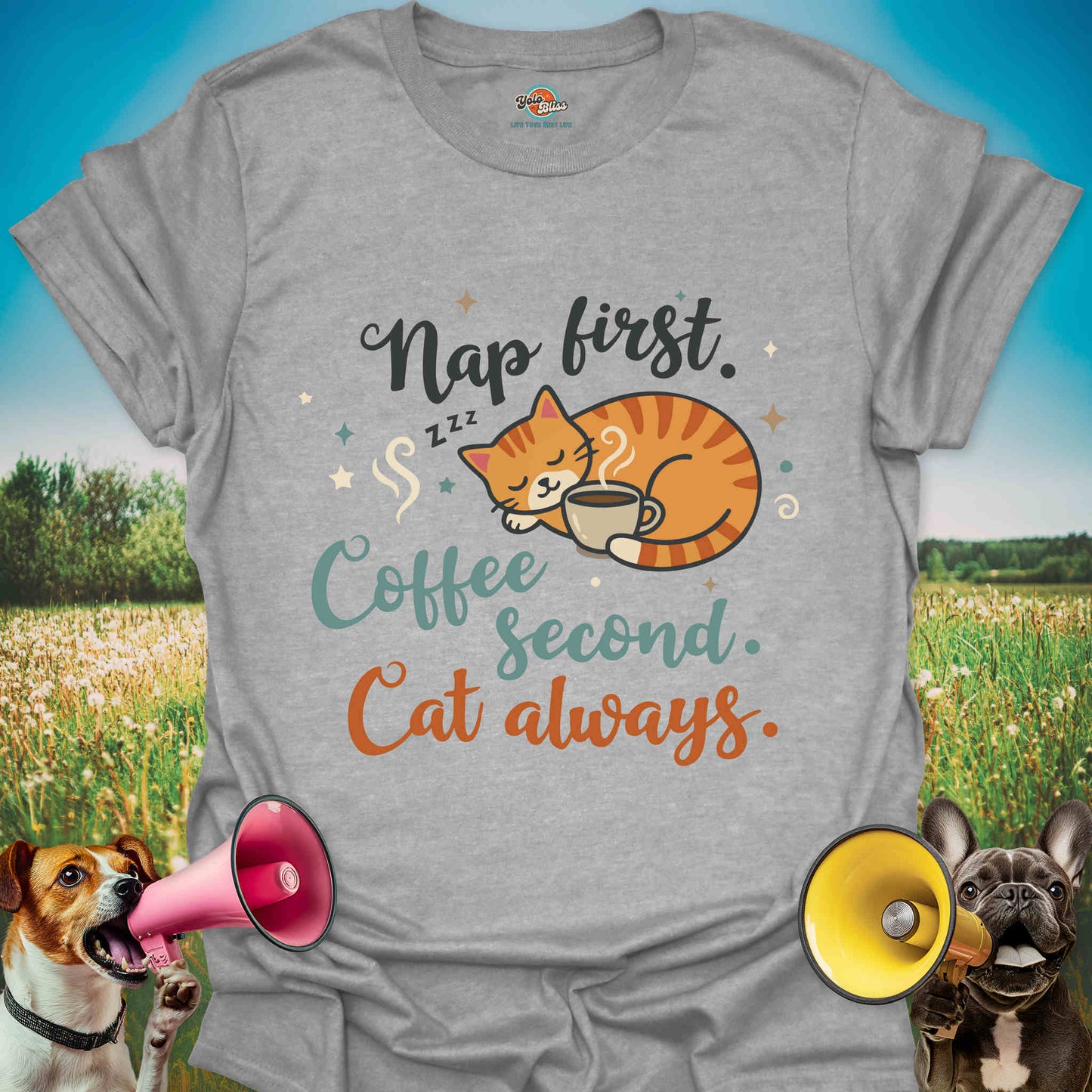 Cat Mom Life: Nap. Coffee. Cat Always - Tee