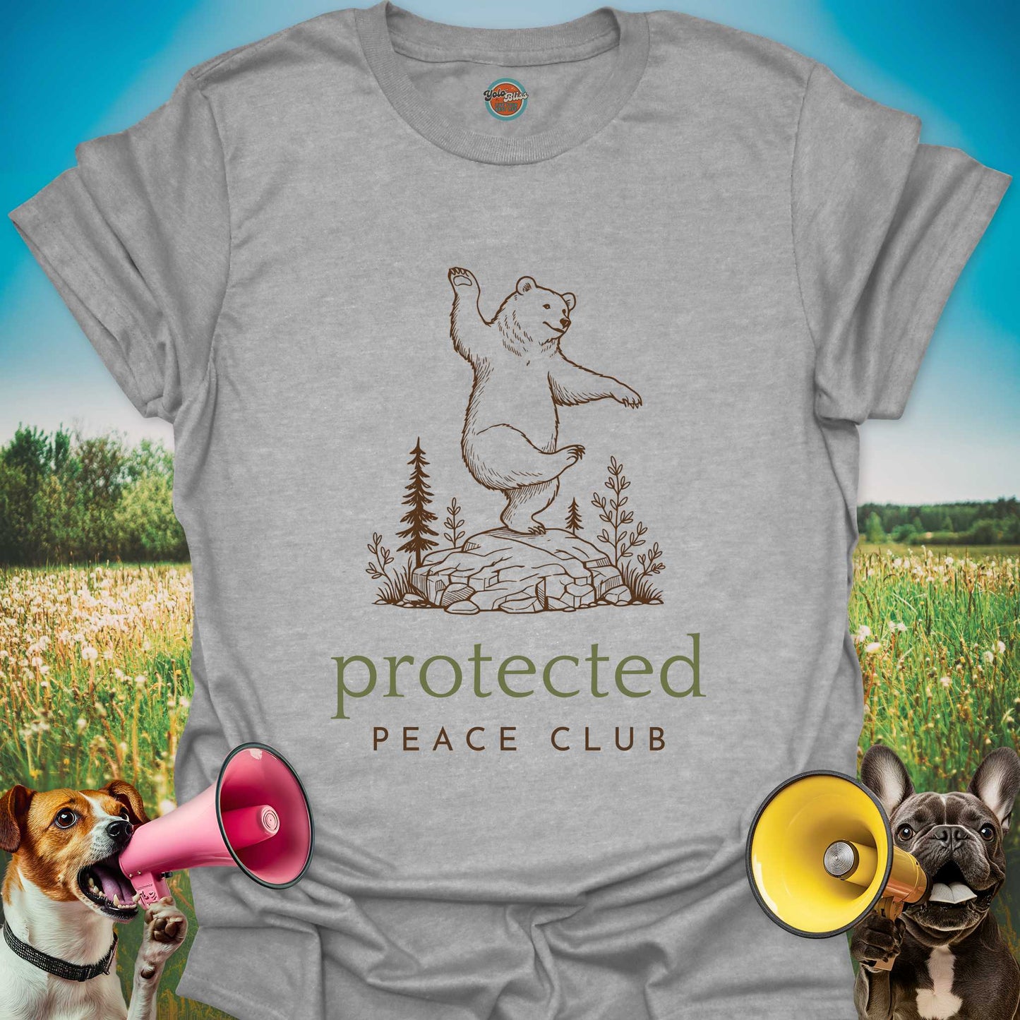 PROTECTED PEACE CLUB BEAR - Tee #2