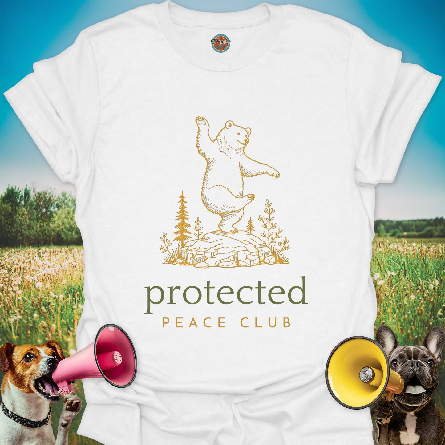 PROTECTED PEACE CLUB BEAR - Tee #2