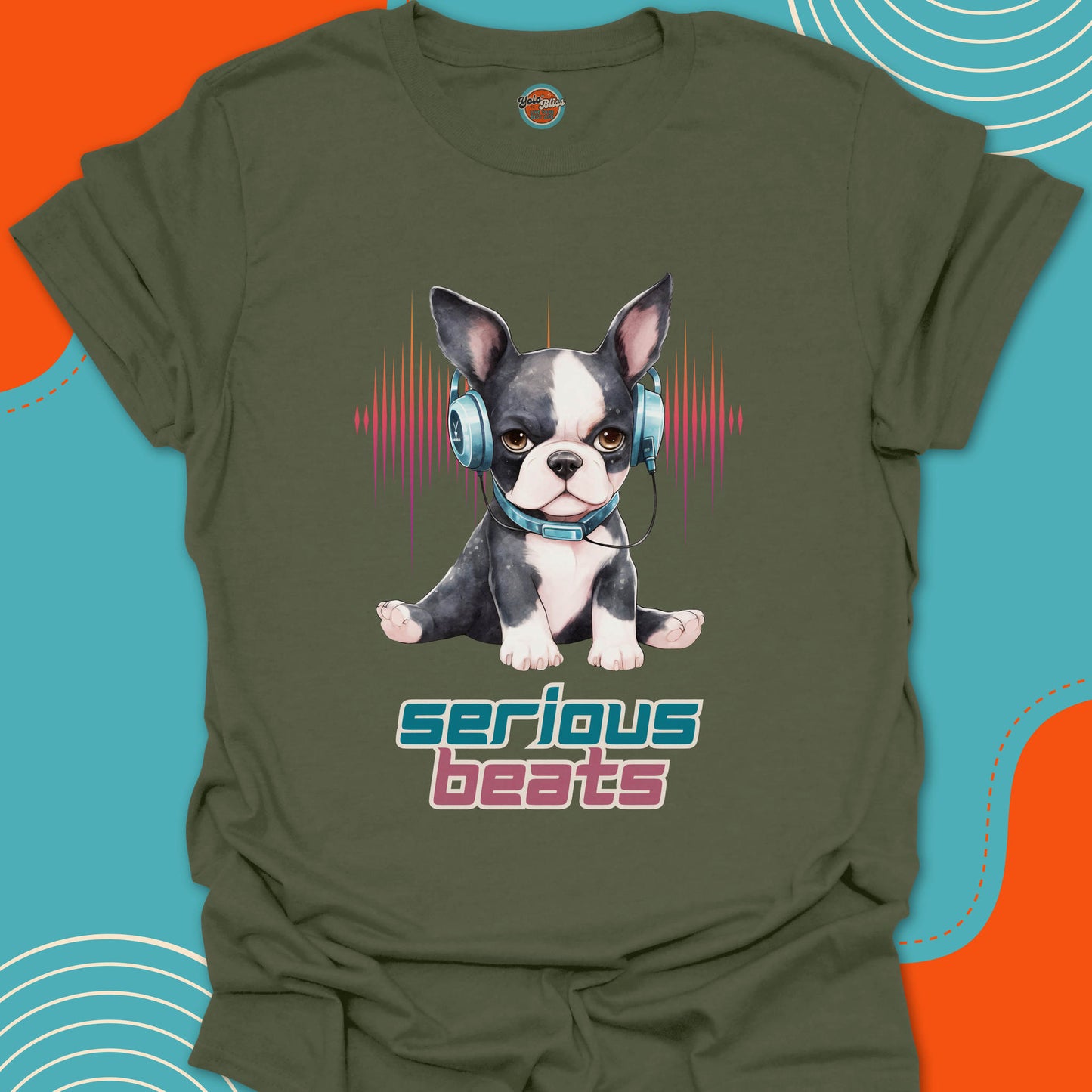 SERIOUS BEATS BOSTON TERRIER - Tee #1
