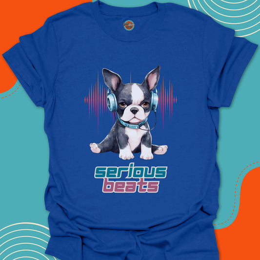 SERIOUS BEATS BOSTON TERRIER - Tee