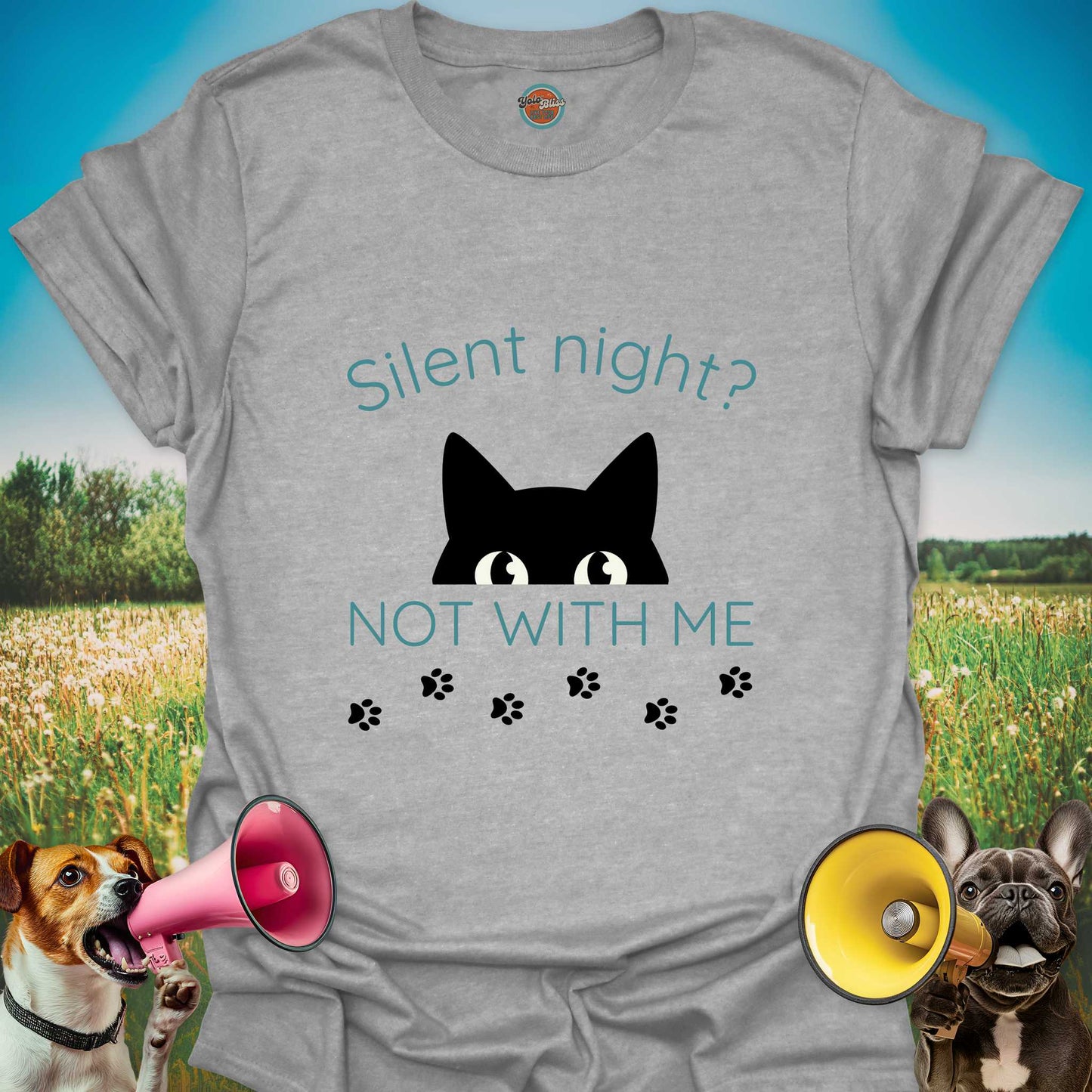 Silent Night Cat Tee