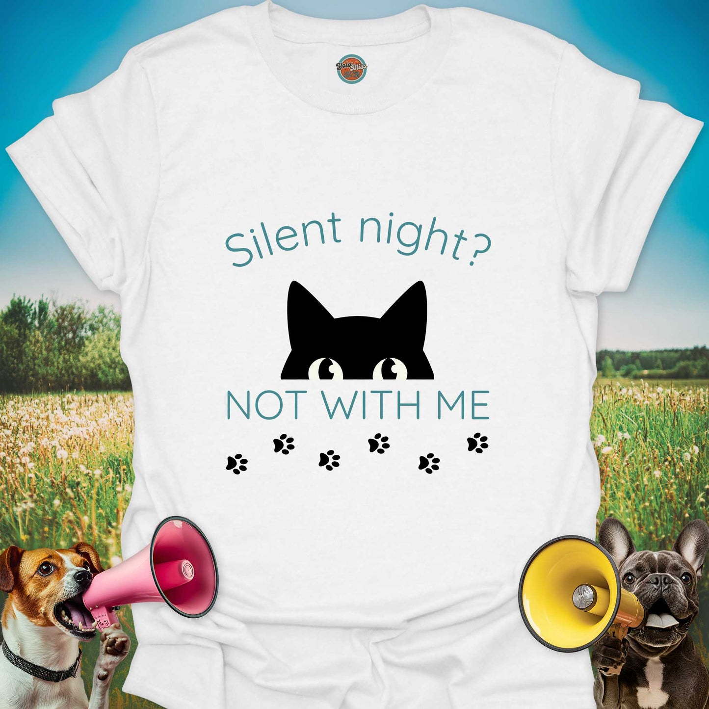 Silent Night Cat Tee