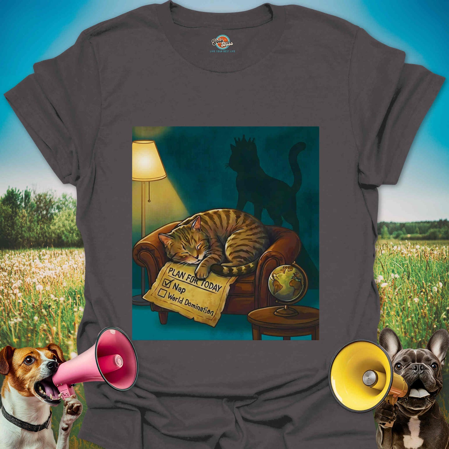 Sleepy Mastermind Cat - Tee