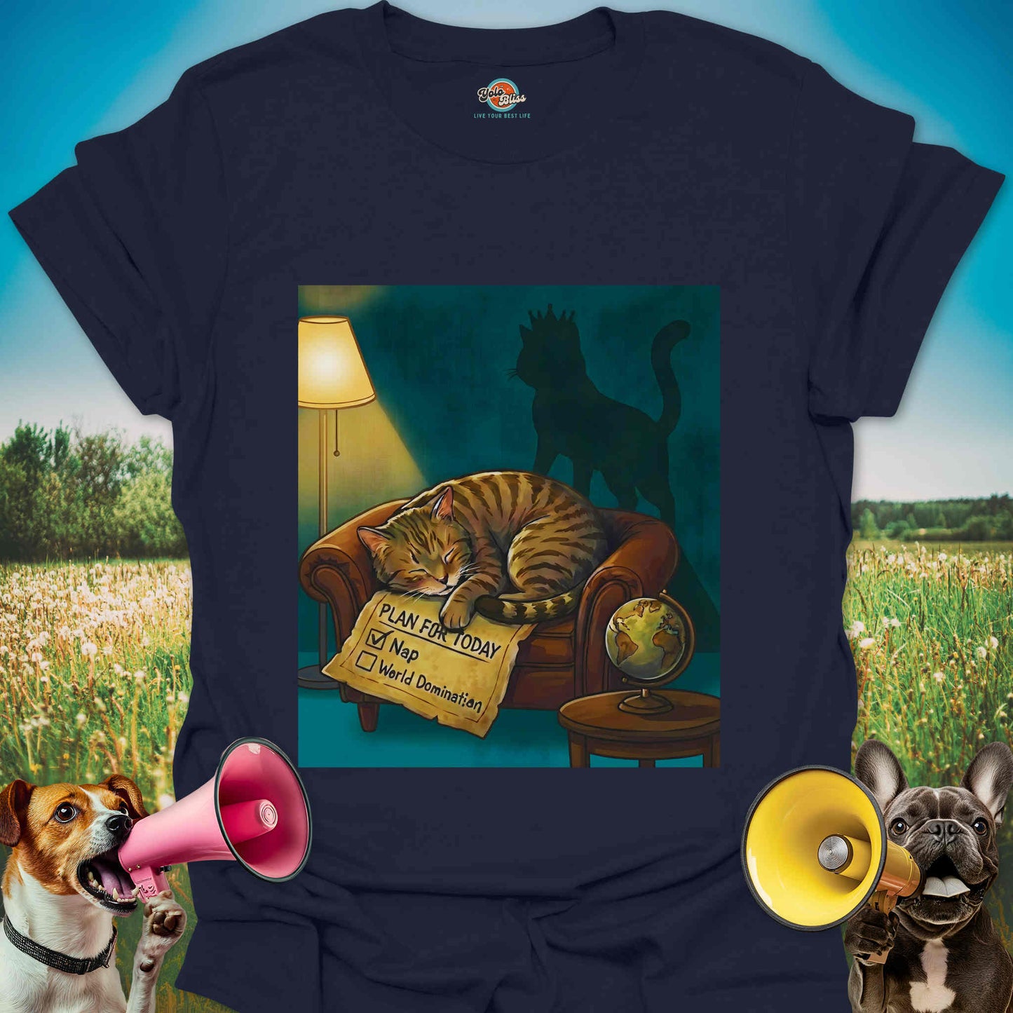 Sleepy Mastermind Cat - Tee