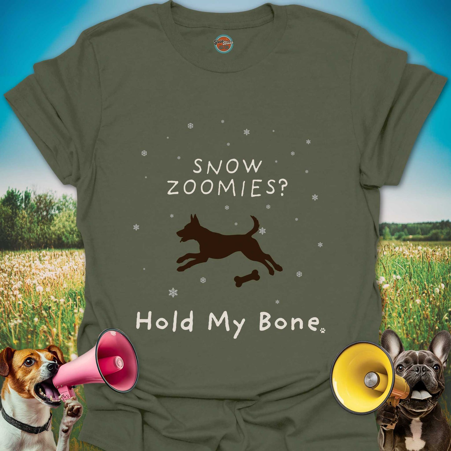 Snow Zoomies Dog - Tee #2