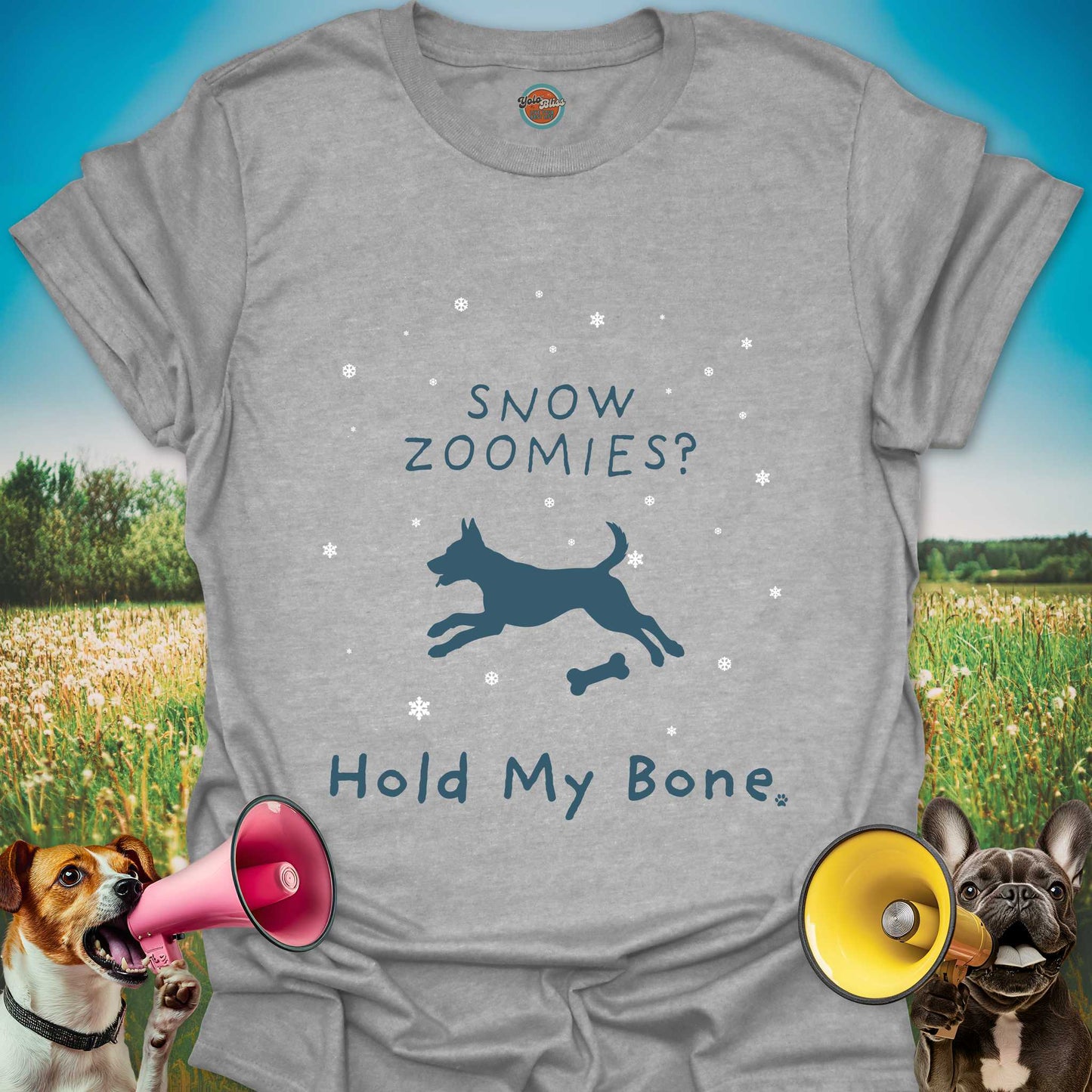 Snow Zoomies Dog - Tee #2