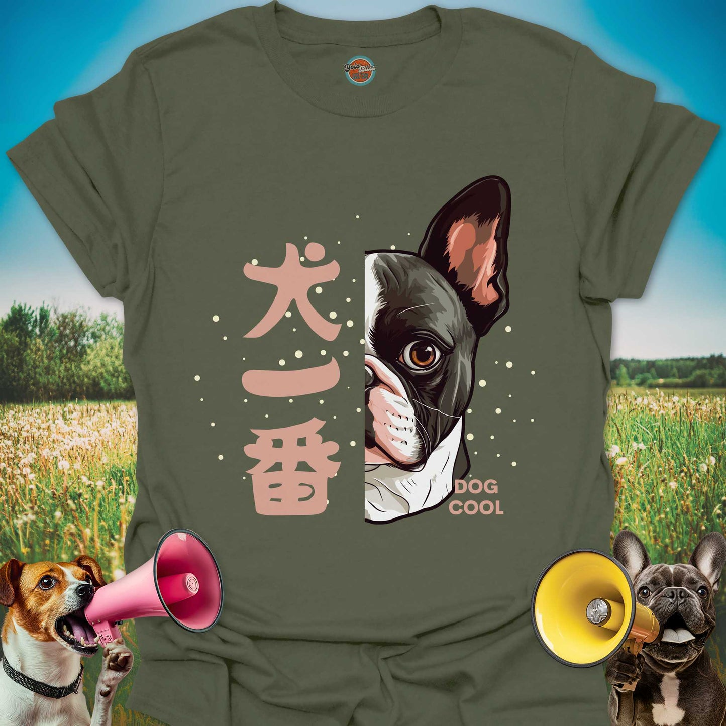 Kanji Boston Terrier Cool - Tee