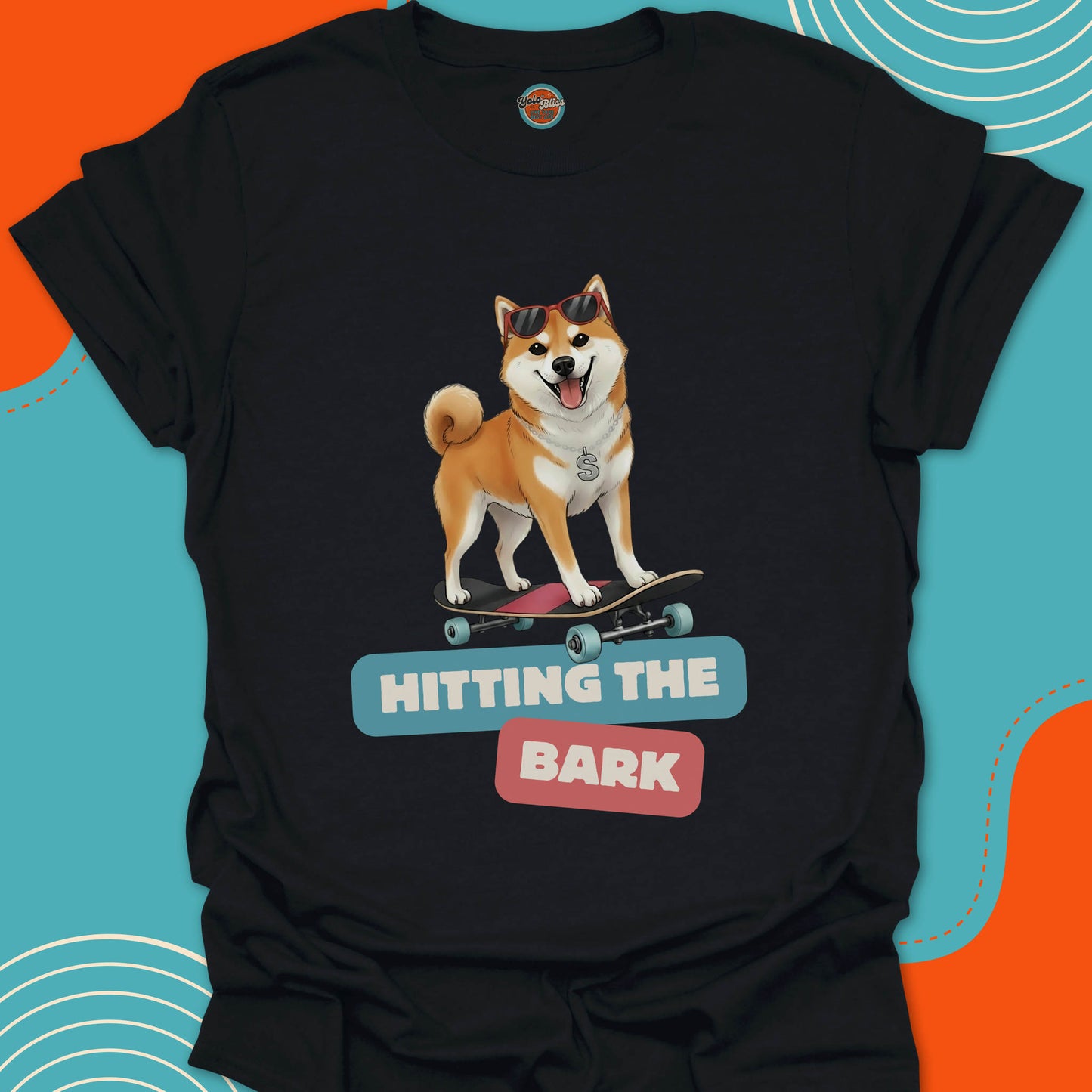 SHIBA ON SKATEBOARD - Tee