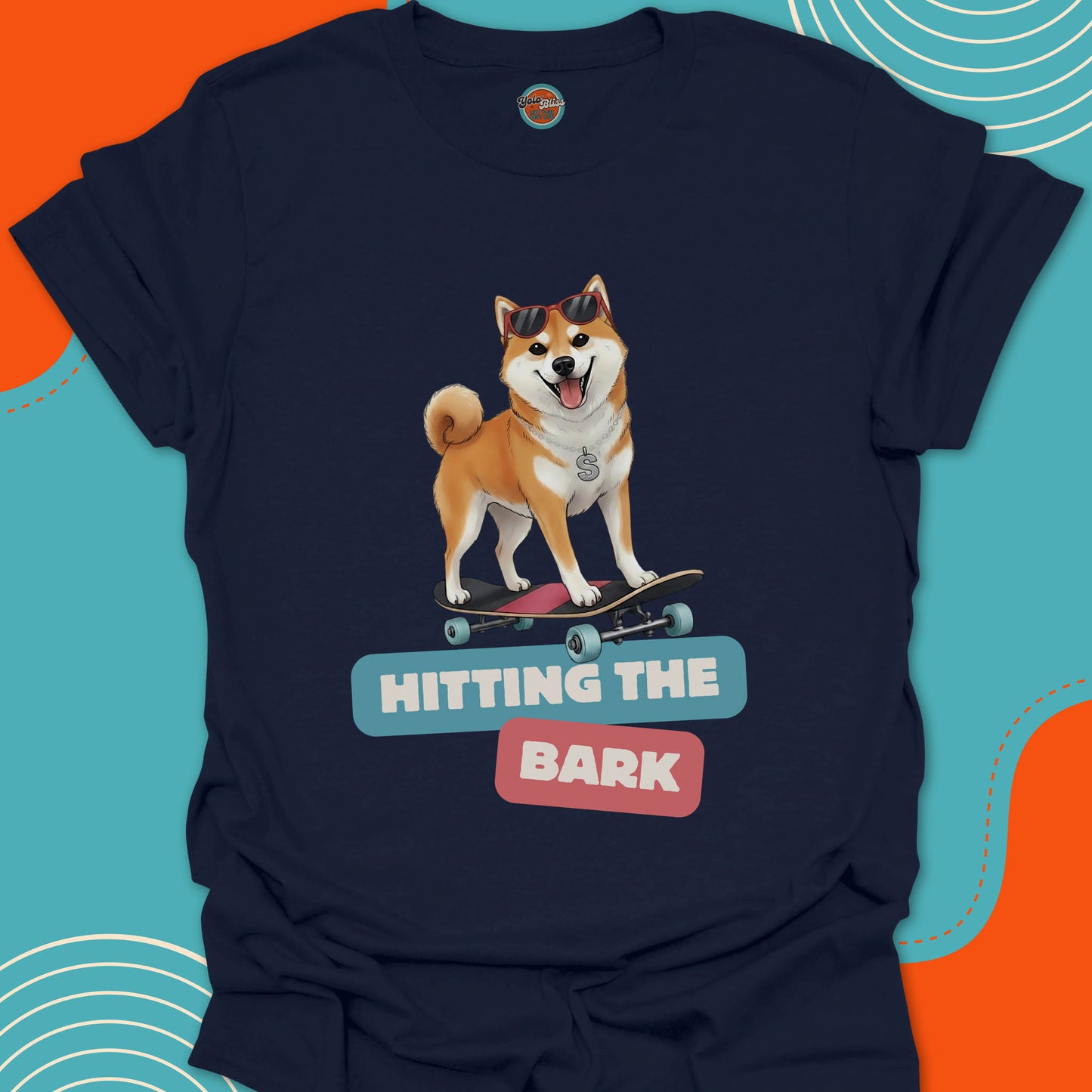 SHIBA ON SKATEBOARD - Tee