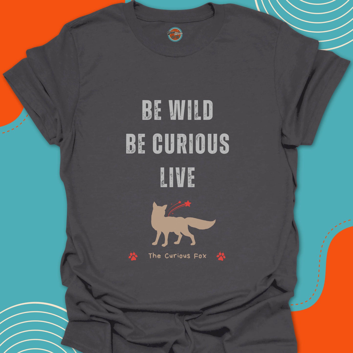 CURIOUS FOX (Rustic) - Tee #1