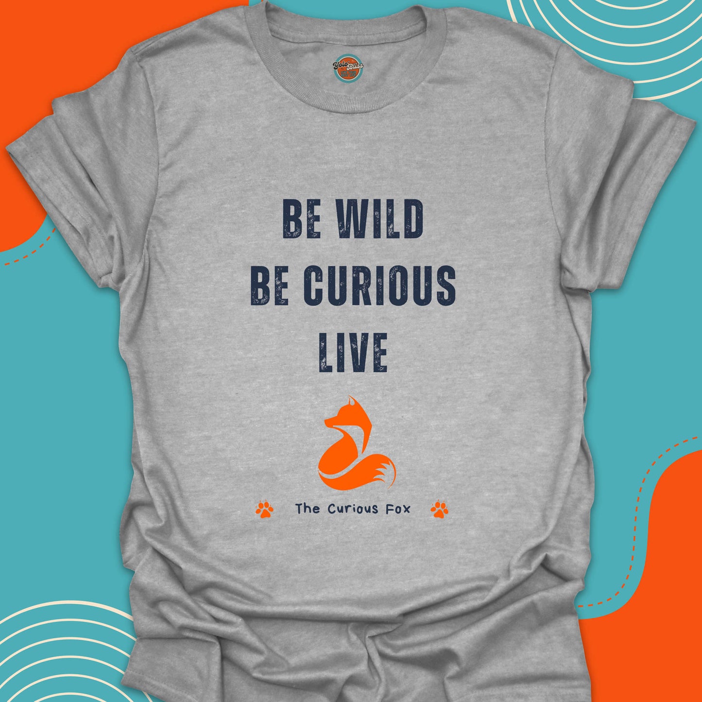 CURIOUS FOX (Rustic) - Tee #4
