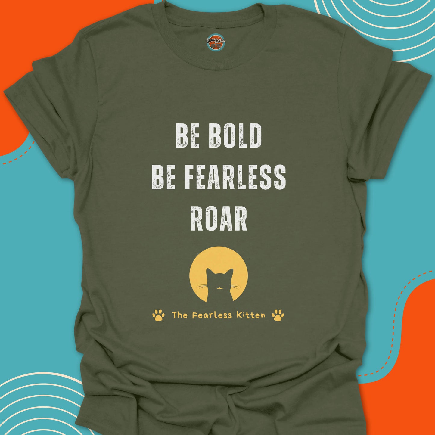 FEARLESS KITTEN (Rustic) - Tee #3