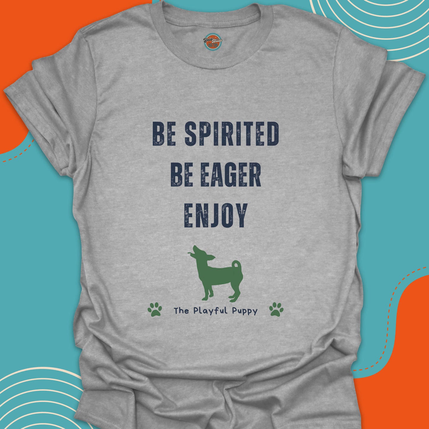PLAYFUL PUPPY (Rustic) - Tee #4