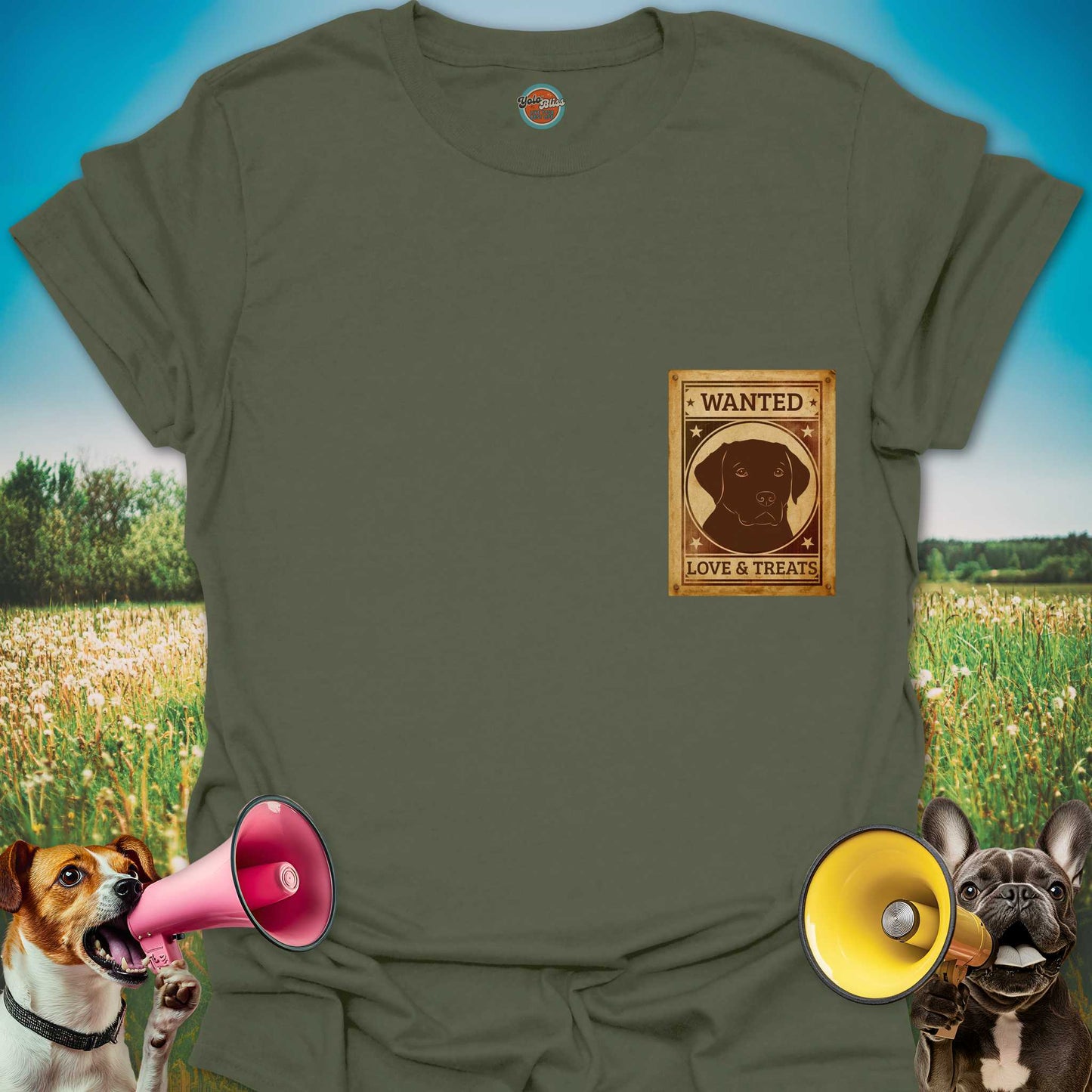 WANTED LOVE & TREAT DOG - Tee