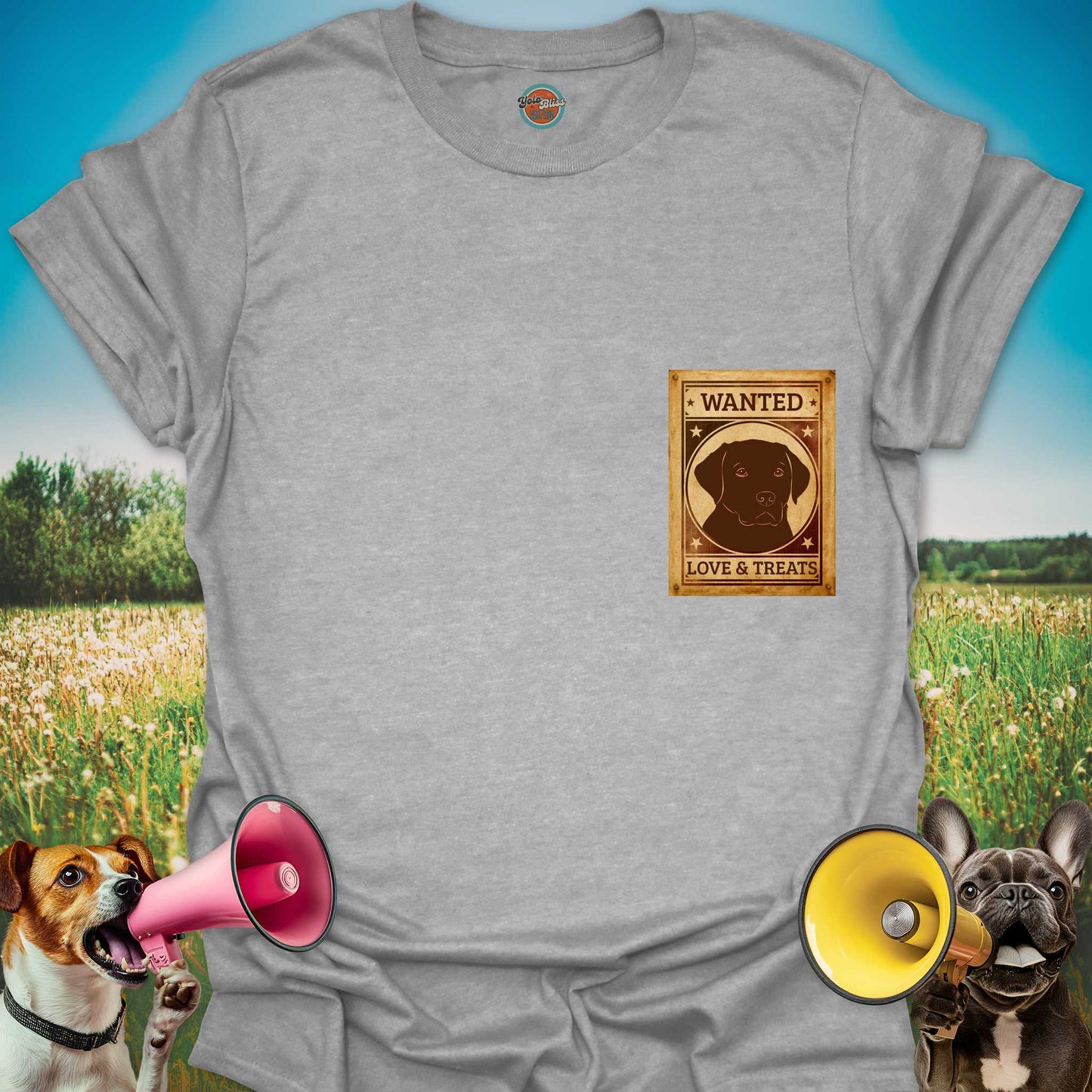 WANTED LOVE & TREAT DOG - Tee