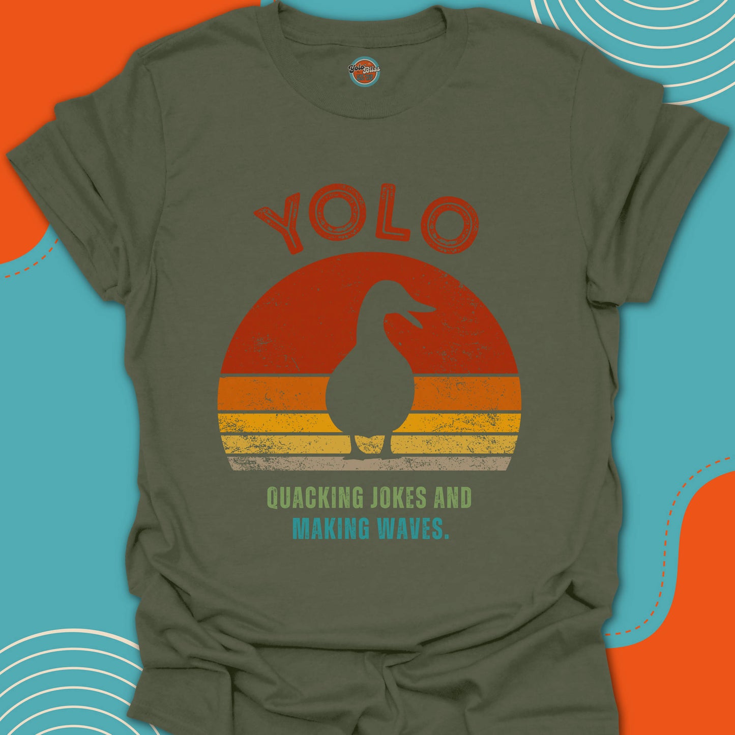 YOLO SUNSET DUCK (Rustic) - Tee #1