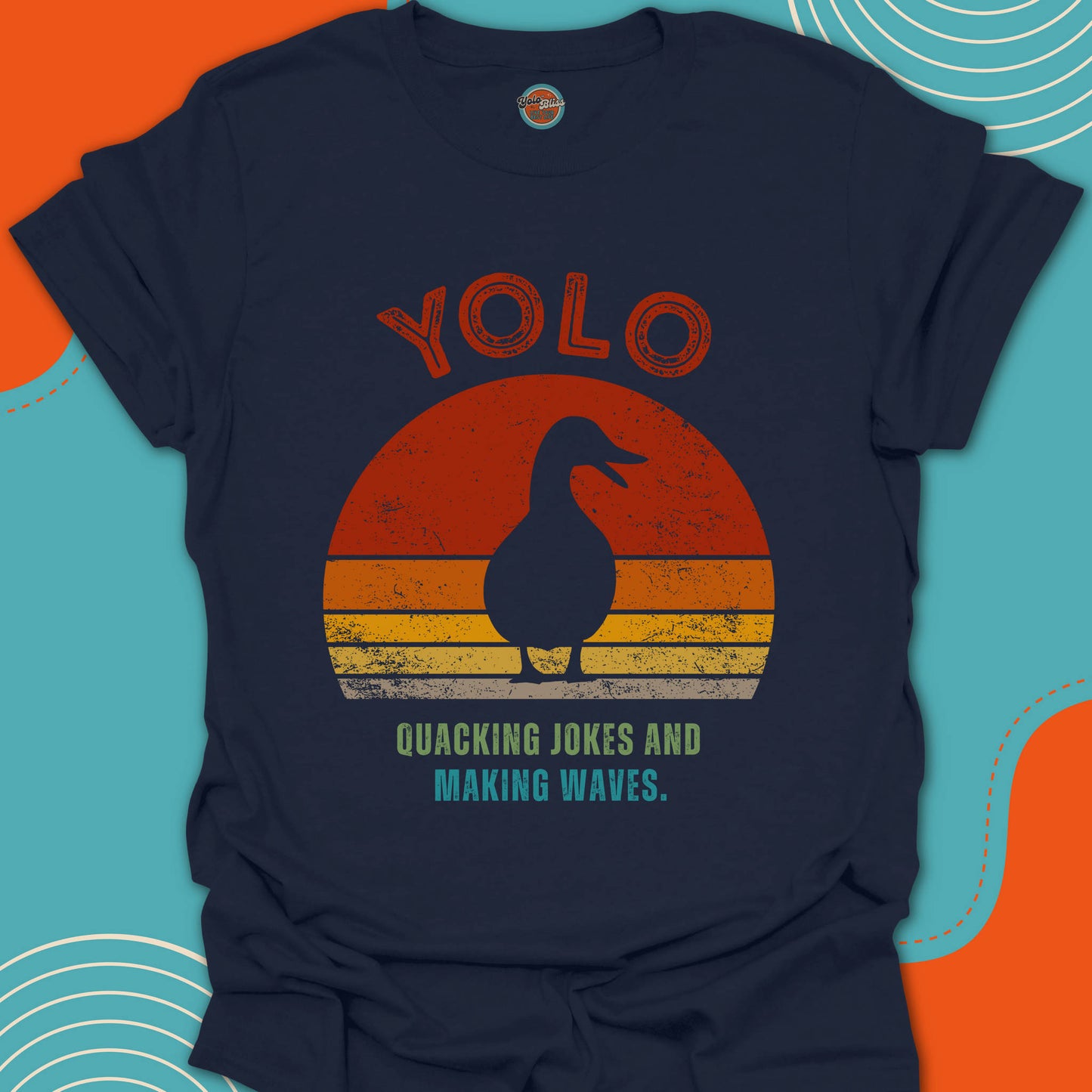 YOLO SUNSET DUCK (Rustic) - Tee #1