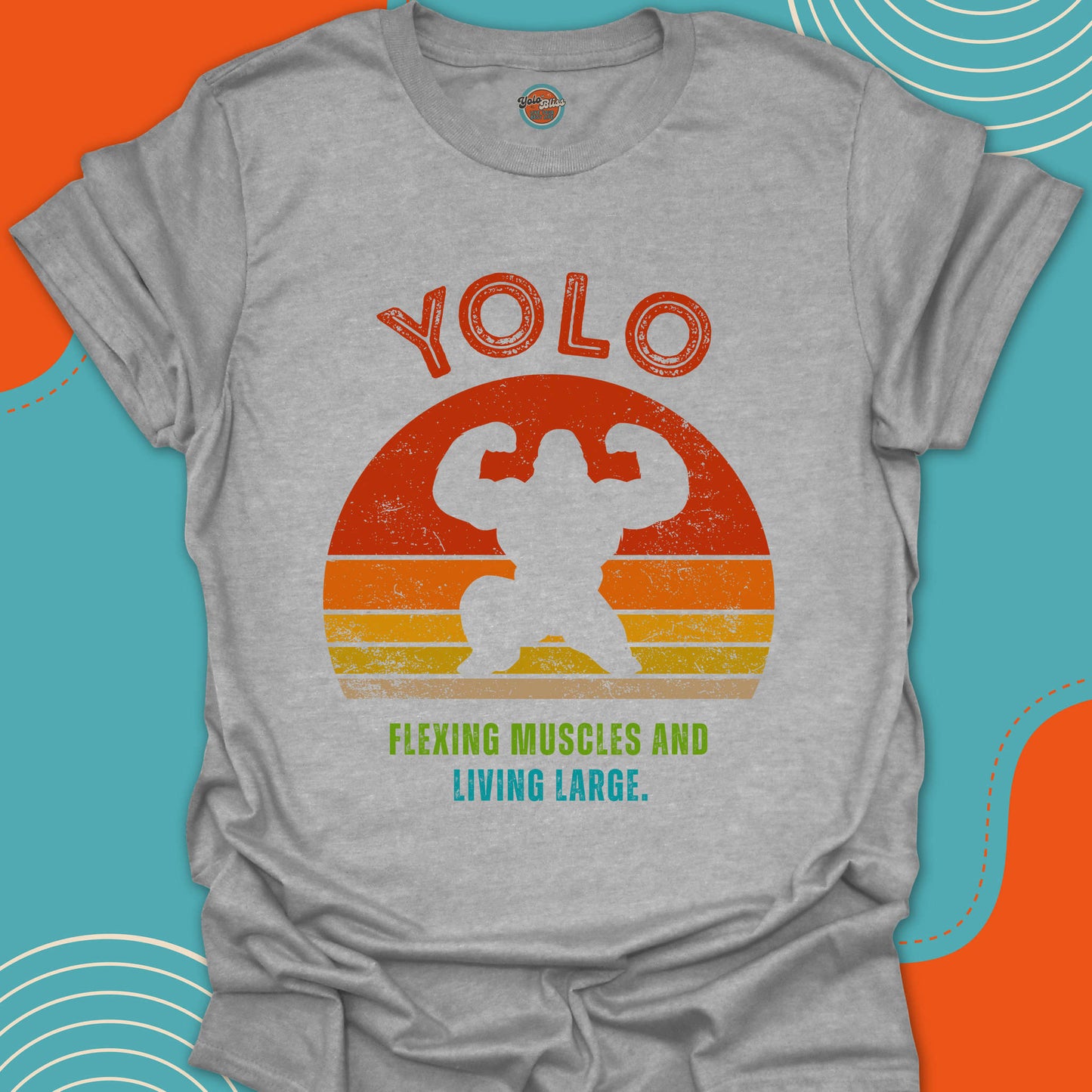YOLO SUNSET GORILLA (Rustic) - Tee #1