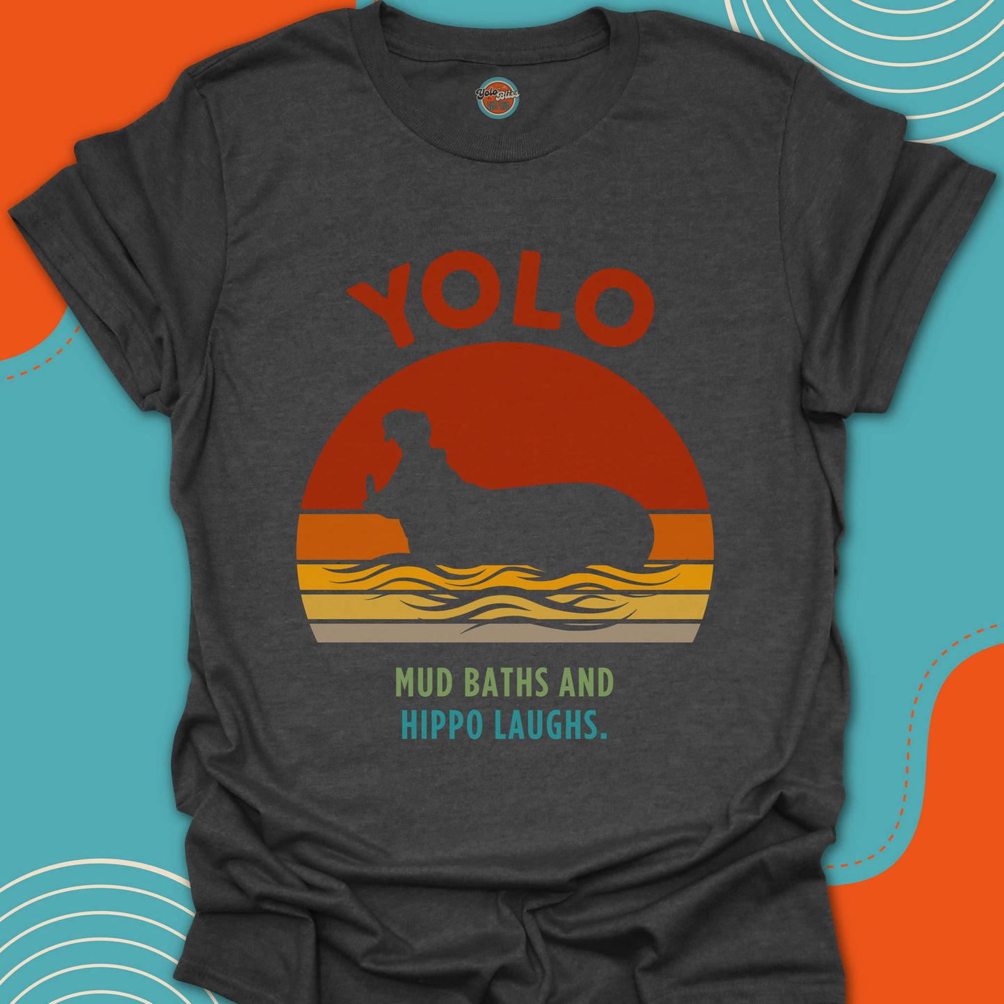 YOLO SUNSET HIPPO - Tee #1