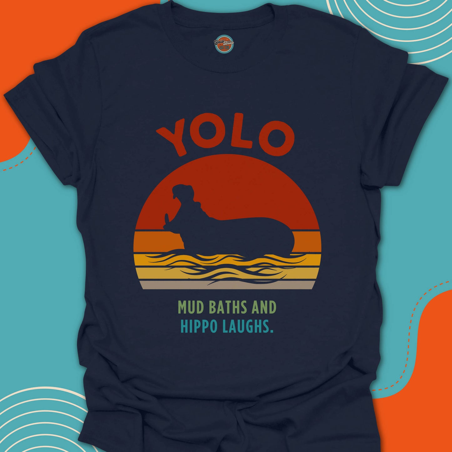 YOLO SUNSET HIPPO - Tee #1