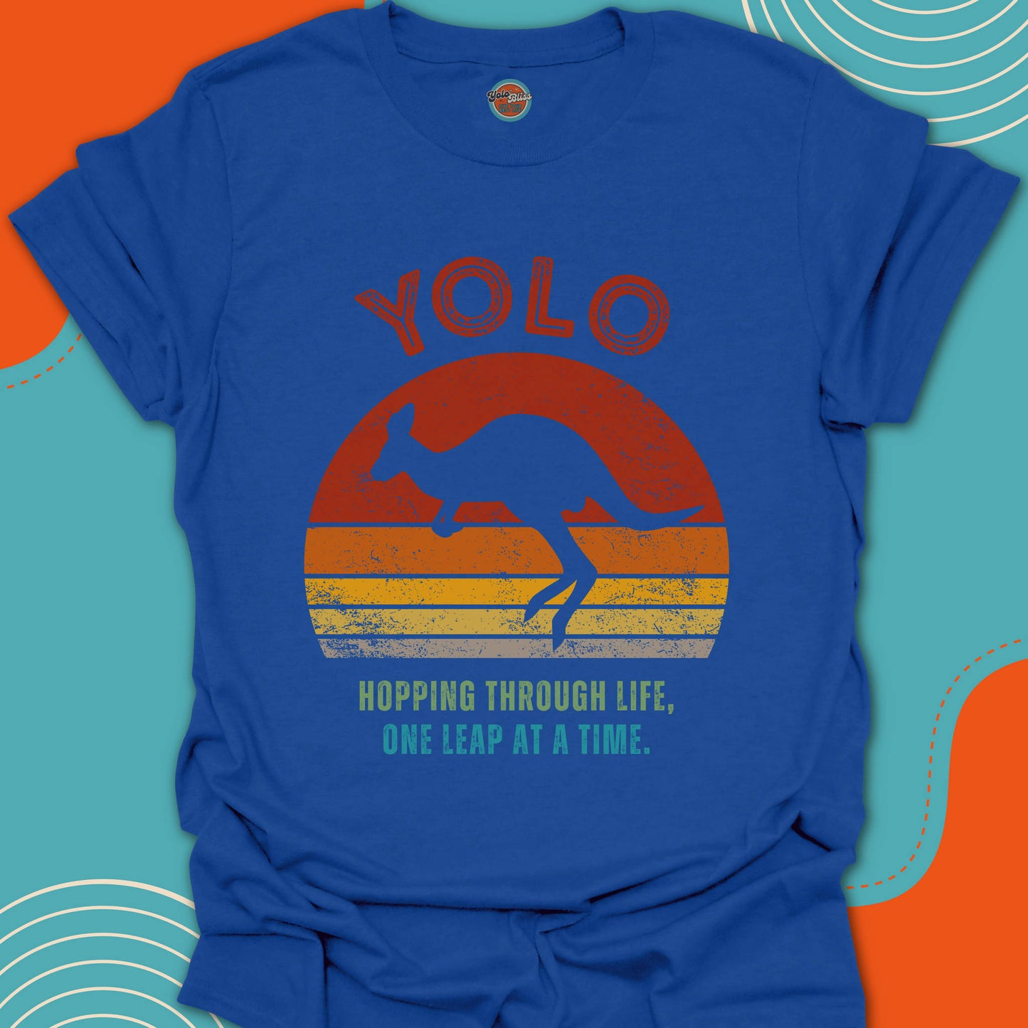 YOLO SUNSET KANGAROO (Rustic) - Tee #1