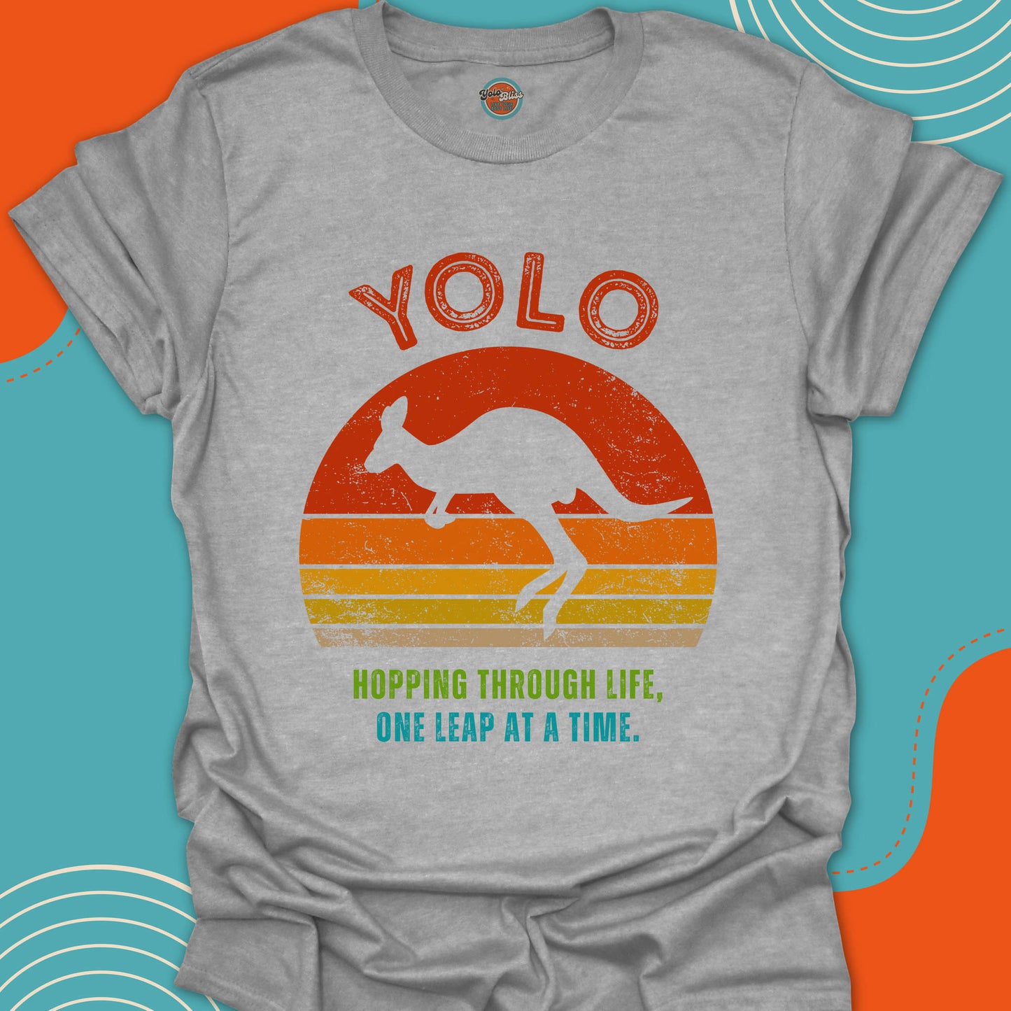 YOLO SUNSET KANGAROO (Rustic) - Tee #1