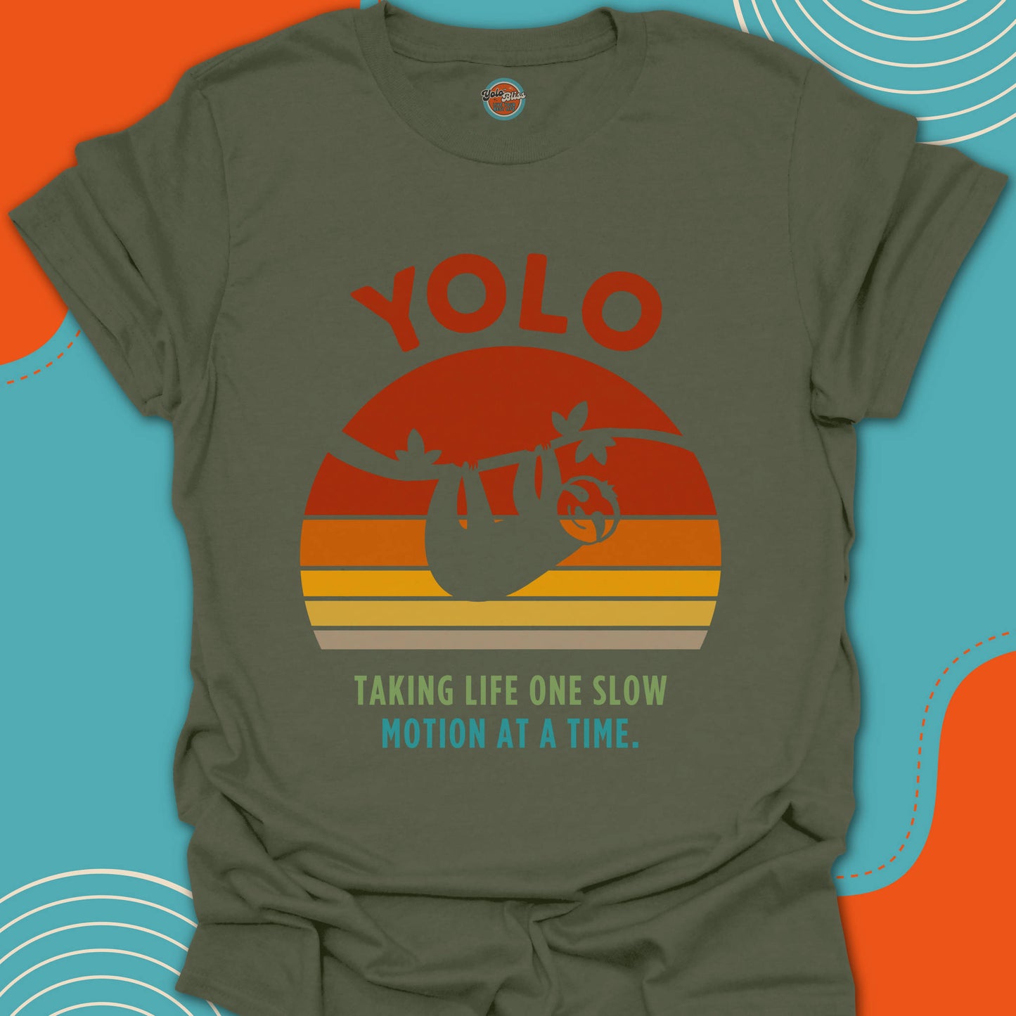 YOLO SUNSET SLOTH - Tee #1