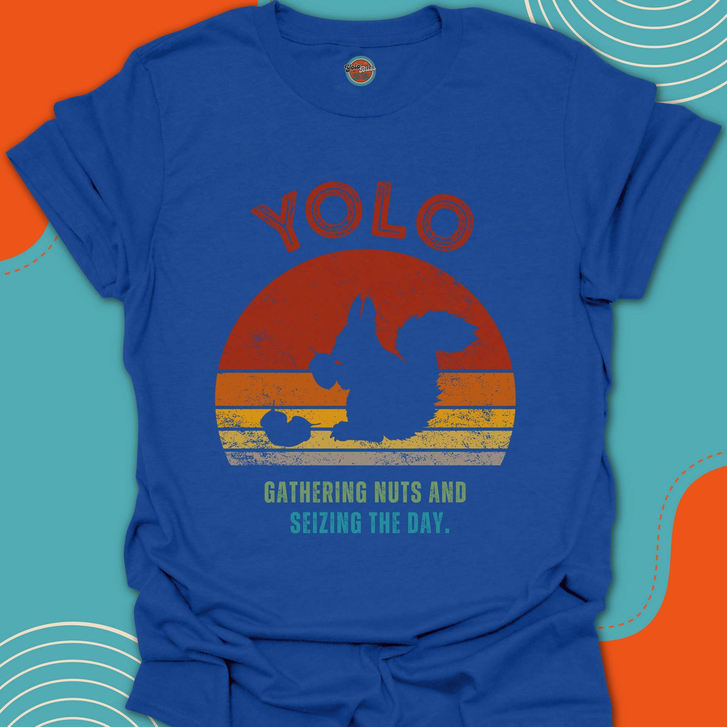 YOLO SUNSET SQUIRREL (Rustic) - Tee #1