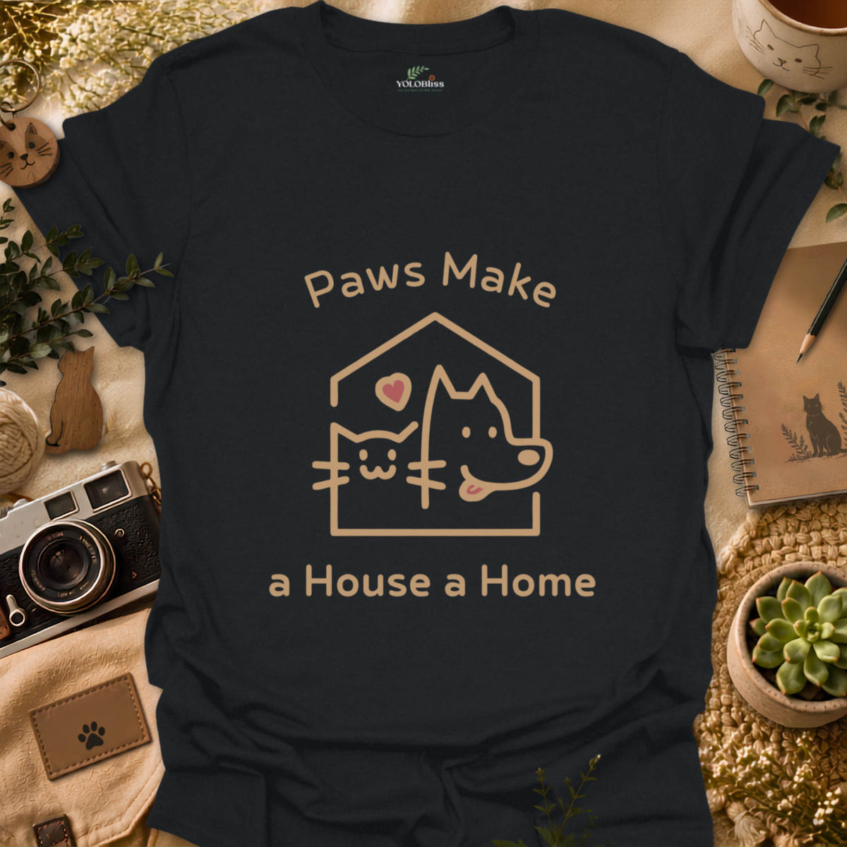 Paws Make A Home T-shirt